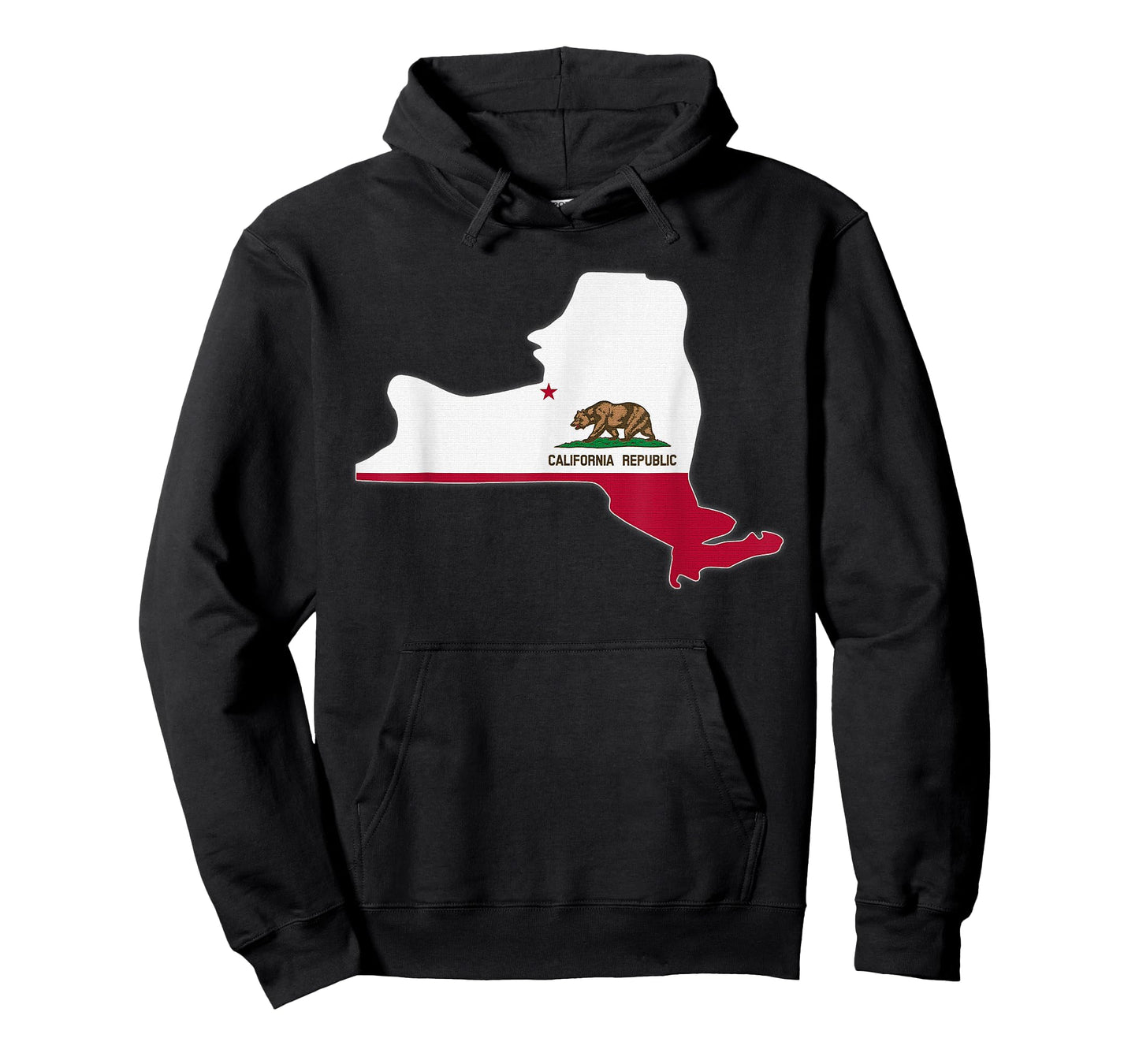 NEW YORK STATE MAP CALIFORNIA CA Flag Roots Men Women Gift T-Shirt