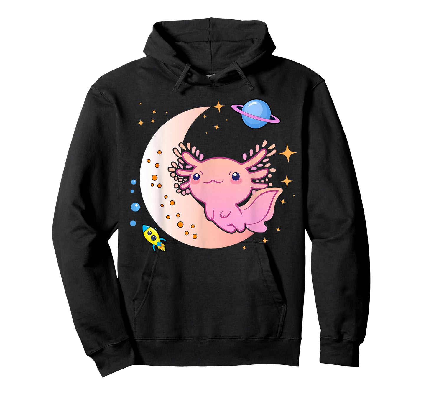 Cute Space Axolotl-Shirt Kids Teen Girl Kawaii Pastel Goth T-Shirt