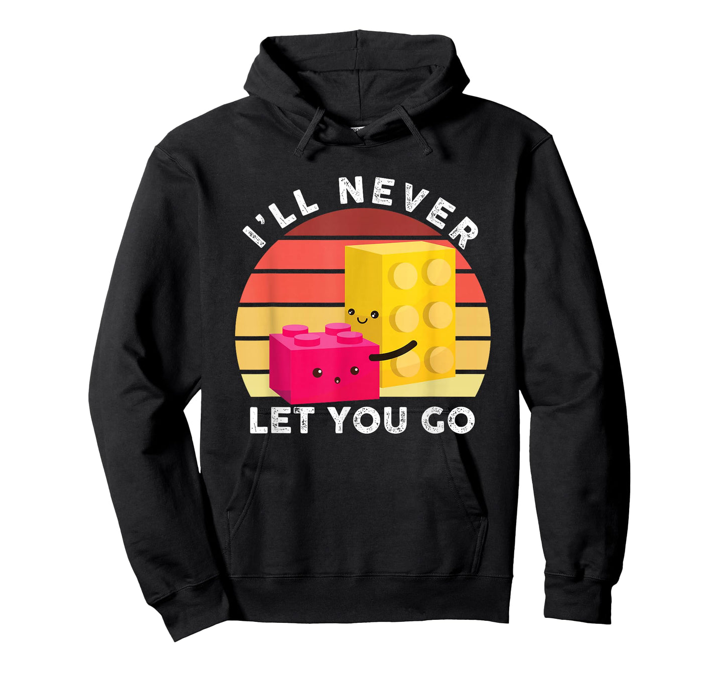 Funny I Will Never Let You Go | Retro Building Blocks T-Shirt