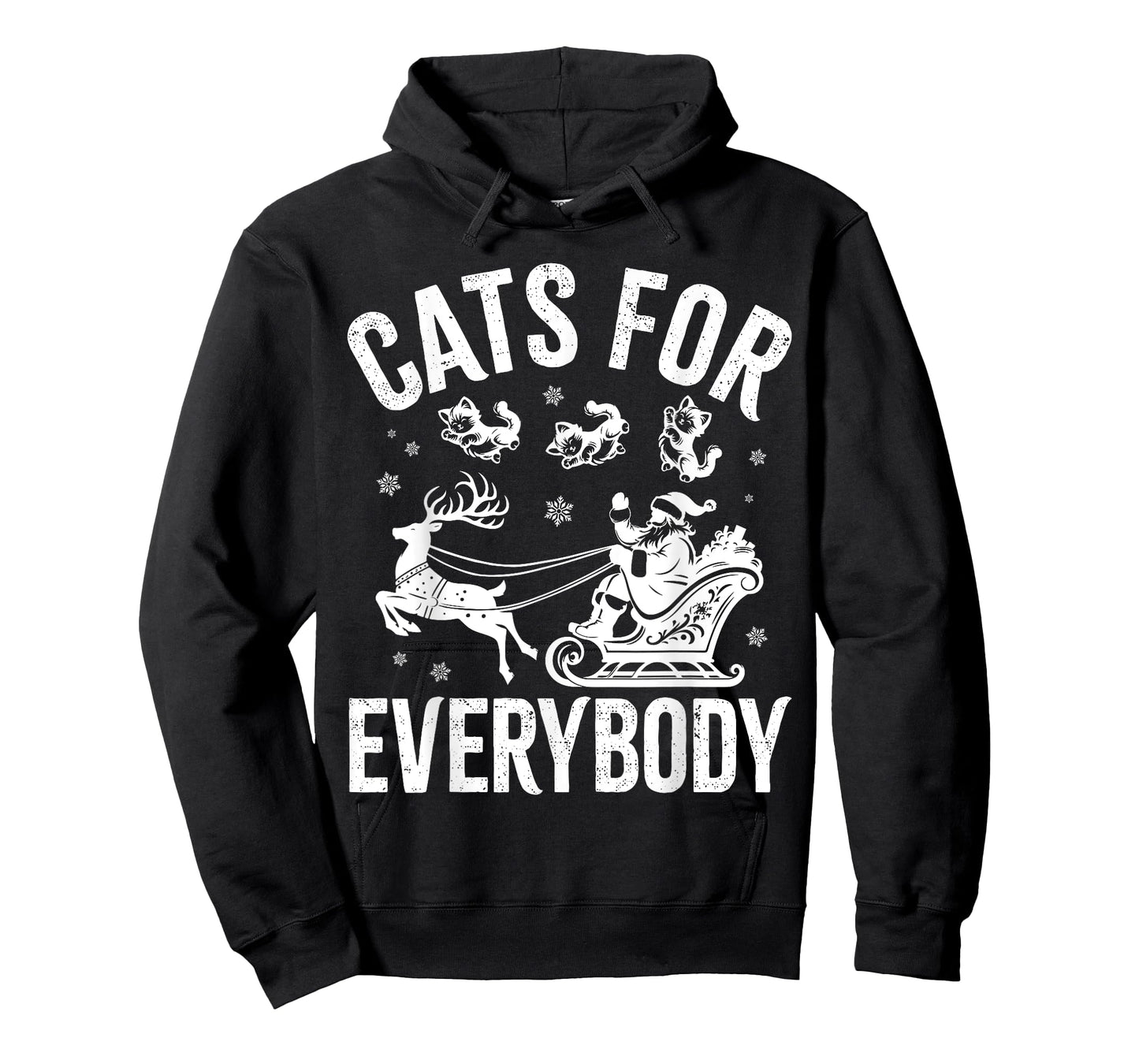 Cats For Everybody Funny Christmas Santa Cat Lover Men Women Kids T-Shirt