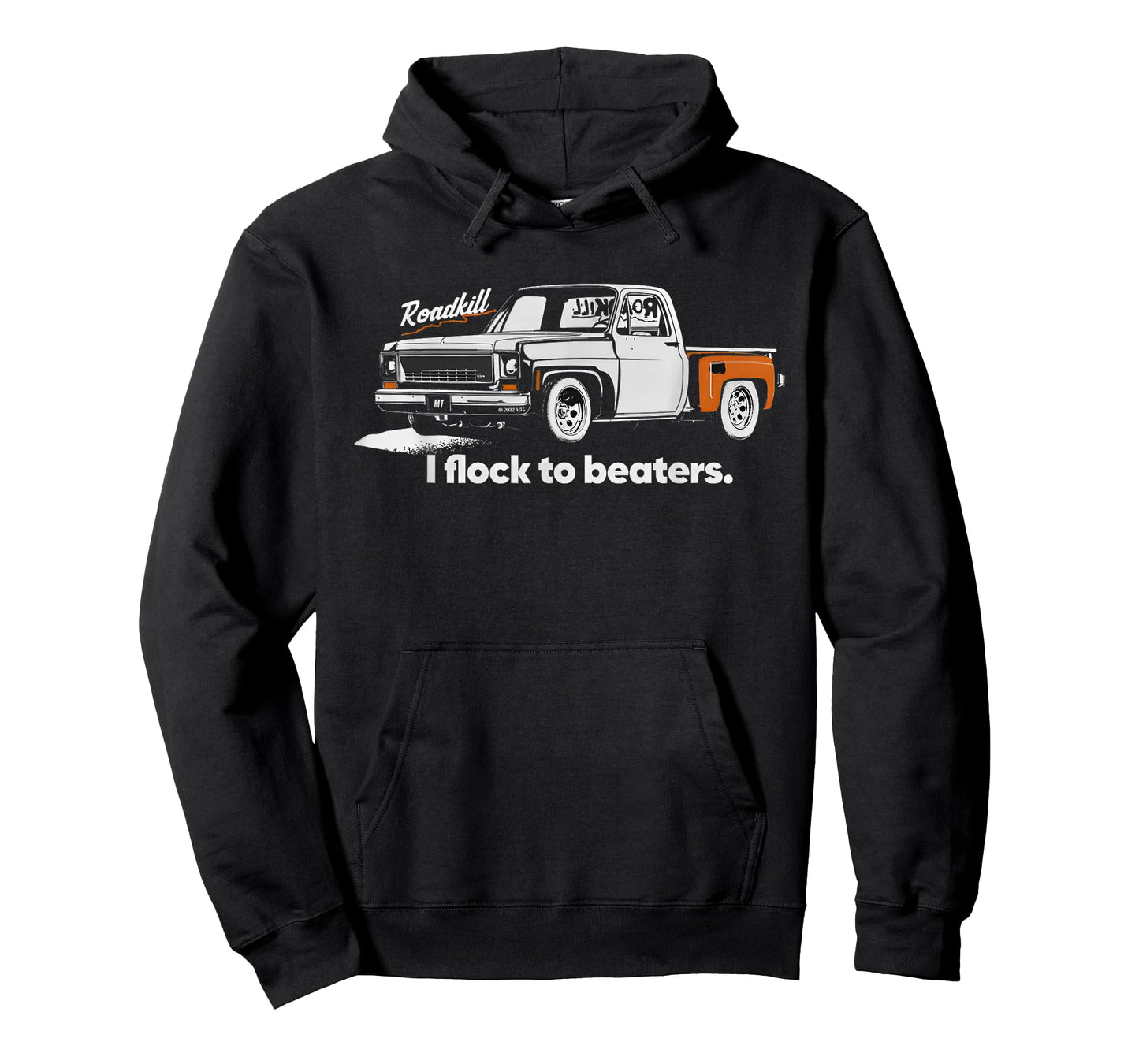 Roadkill I Flock to Beaters Adult T-Shirt