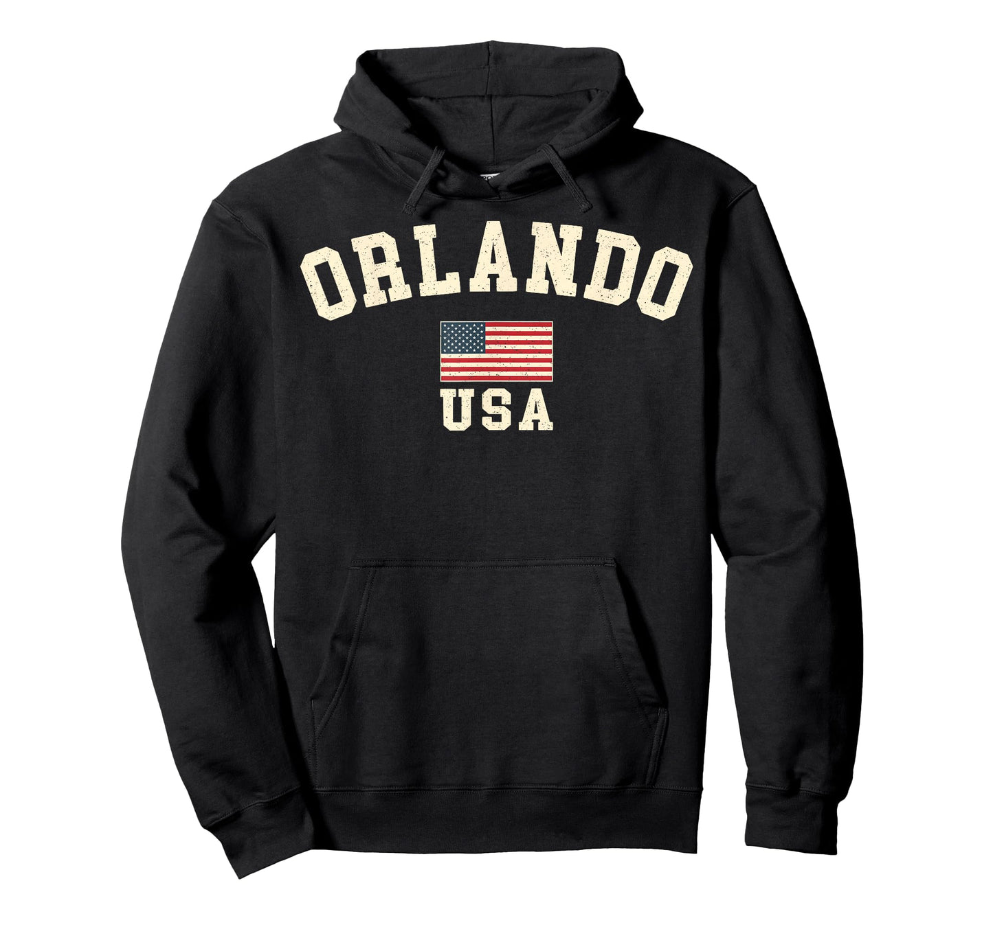 Vintage Orlando USA American Flag Florida Souvenir Retro T-Shirt