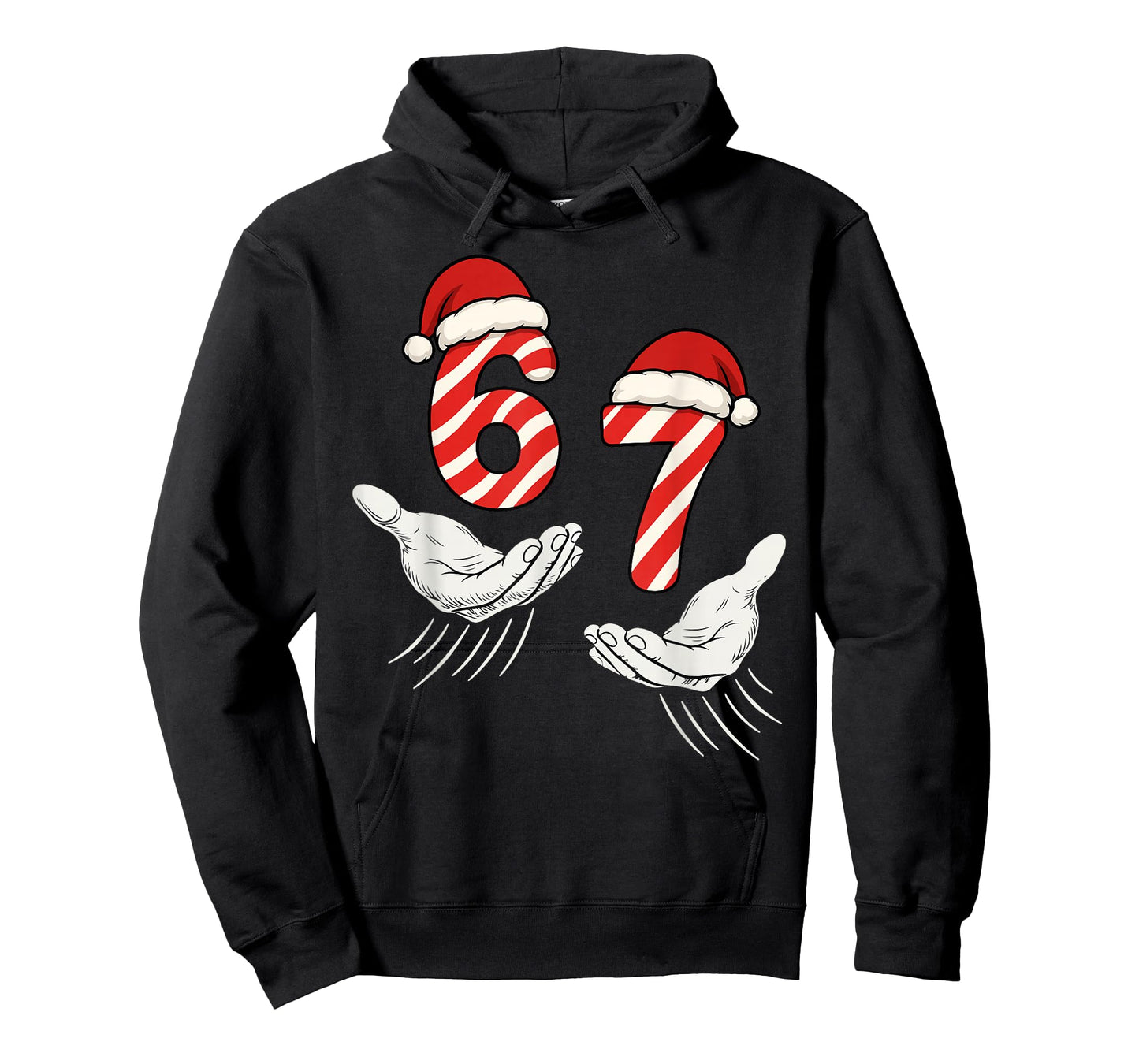 Six Seven 67 Christmas 6 7 Kids 67 Youth Boys 6-7 Meme Hands T-Shirt