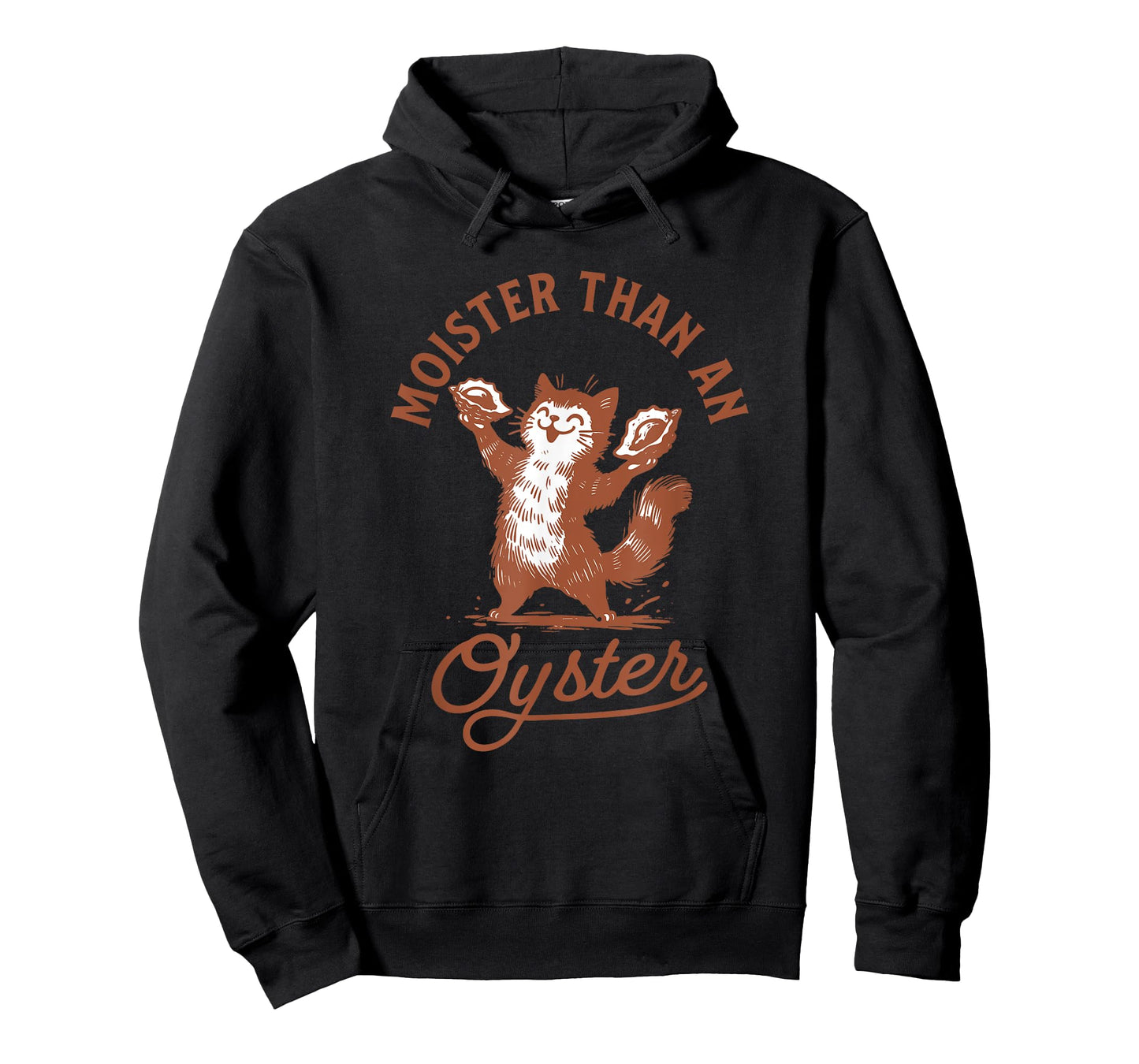 Moister Than An Oyster Retro Funny Cat Oyster Humor Women T-Shirt