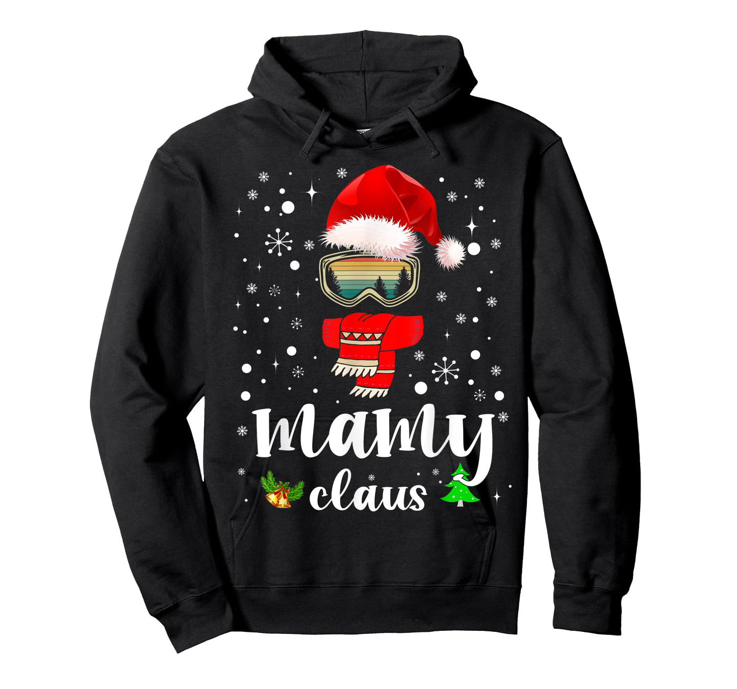 Mamy Claus Santa Claus Funny Xmas Gift For Mom Grandma T-Shirt