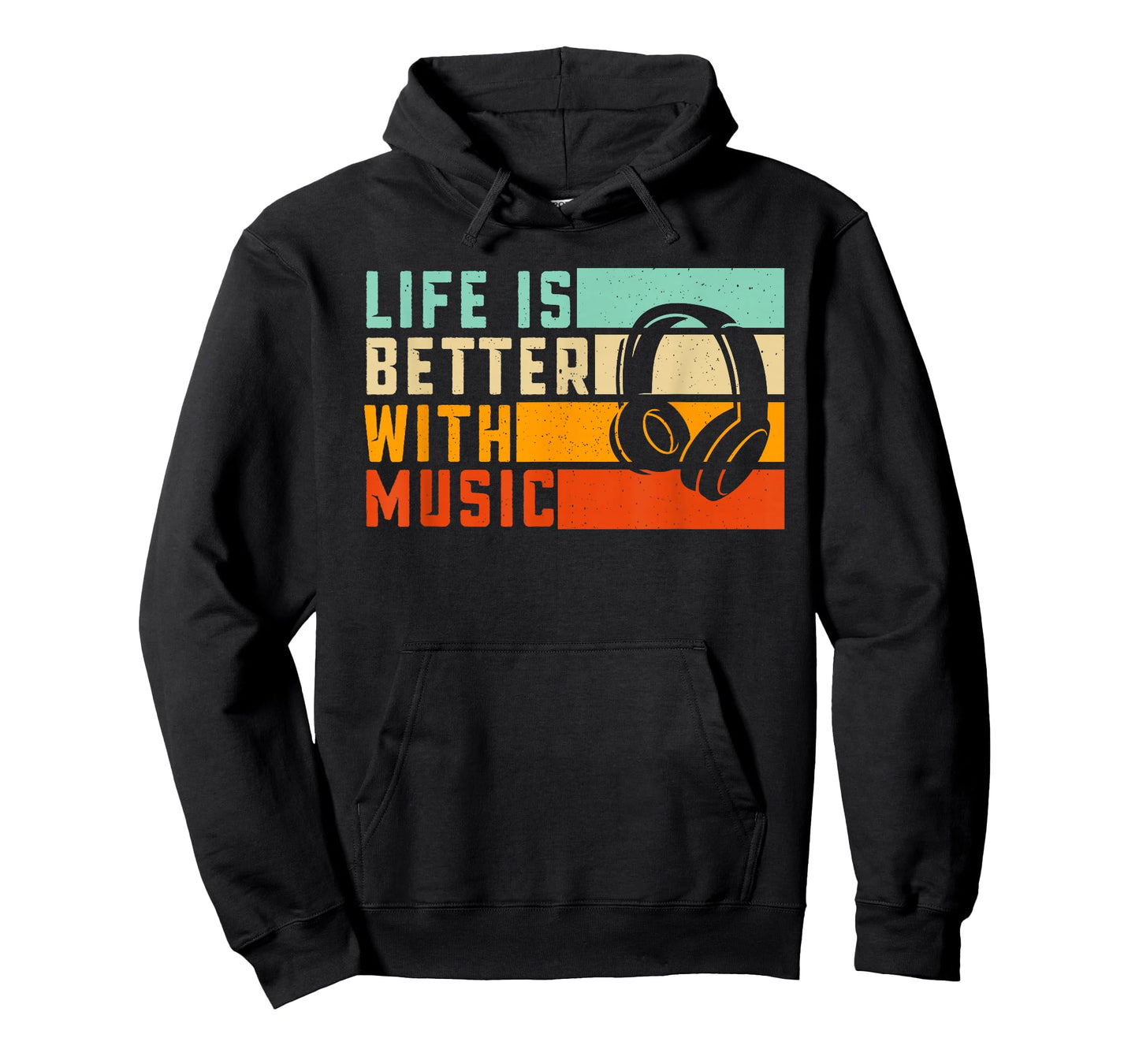 Life is Better with Music Musician EDM Music Retro Men Women T-Shirt