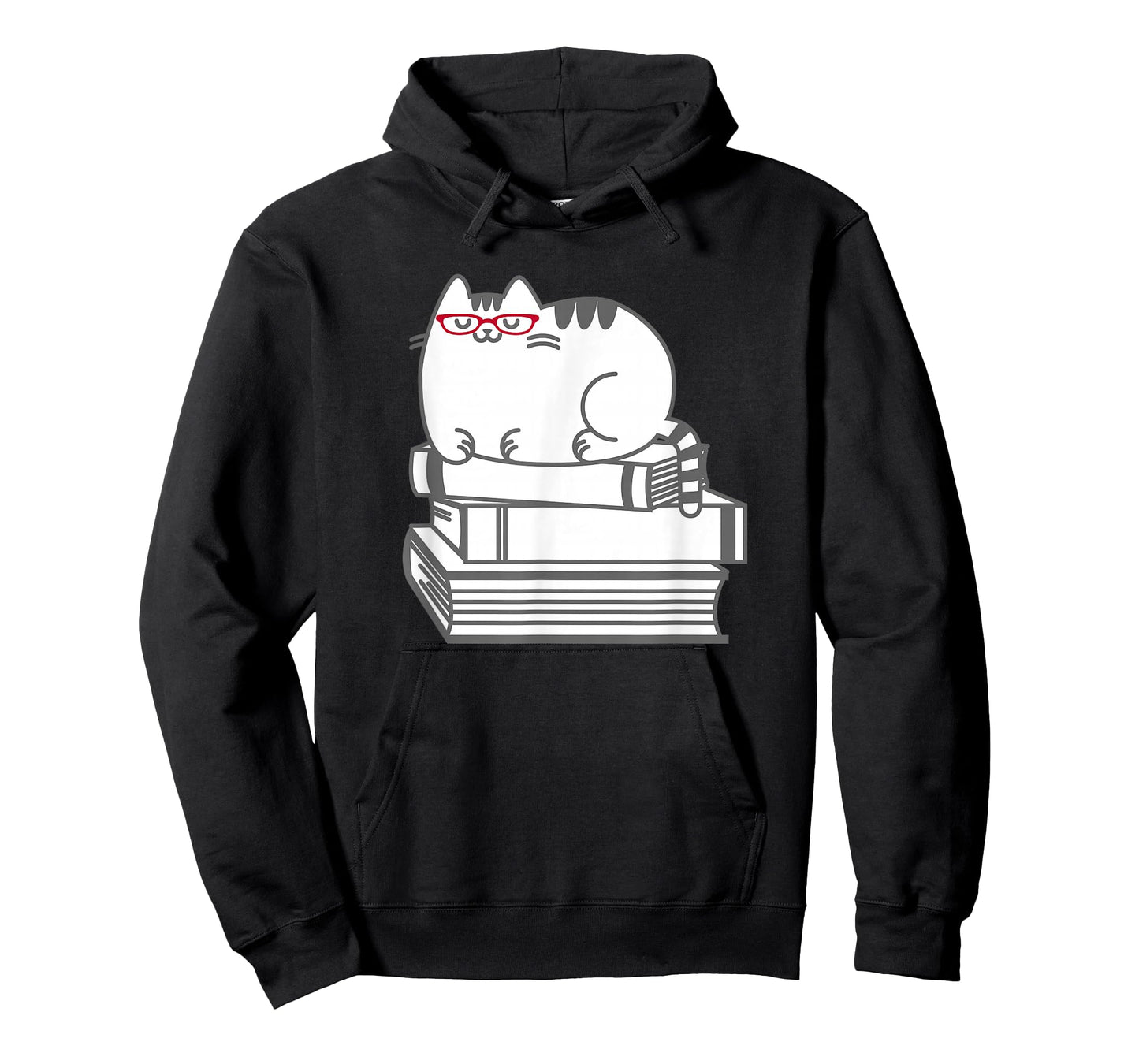 Cute Book Nerd Cat T-Shirt - Funny Nerdy Kitten Shirt T-Shirt