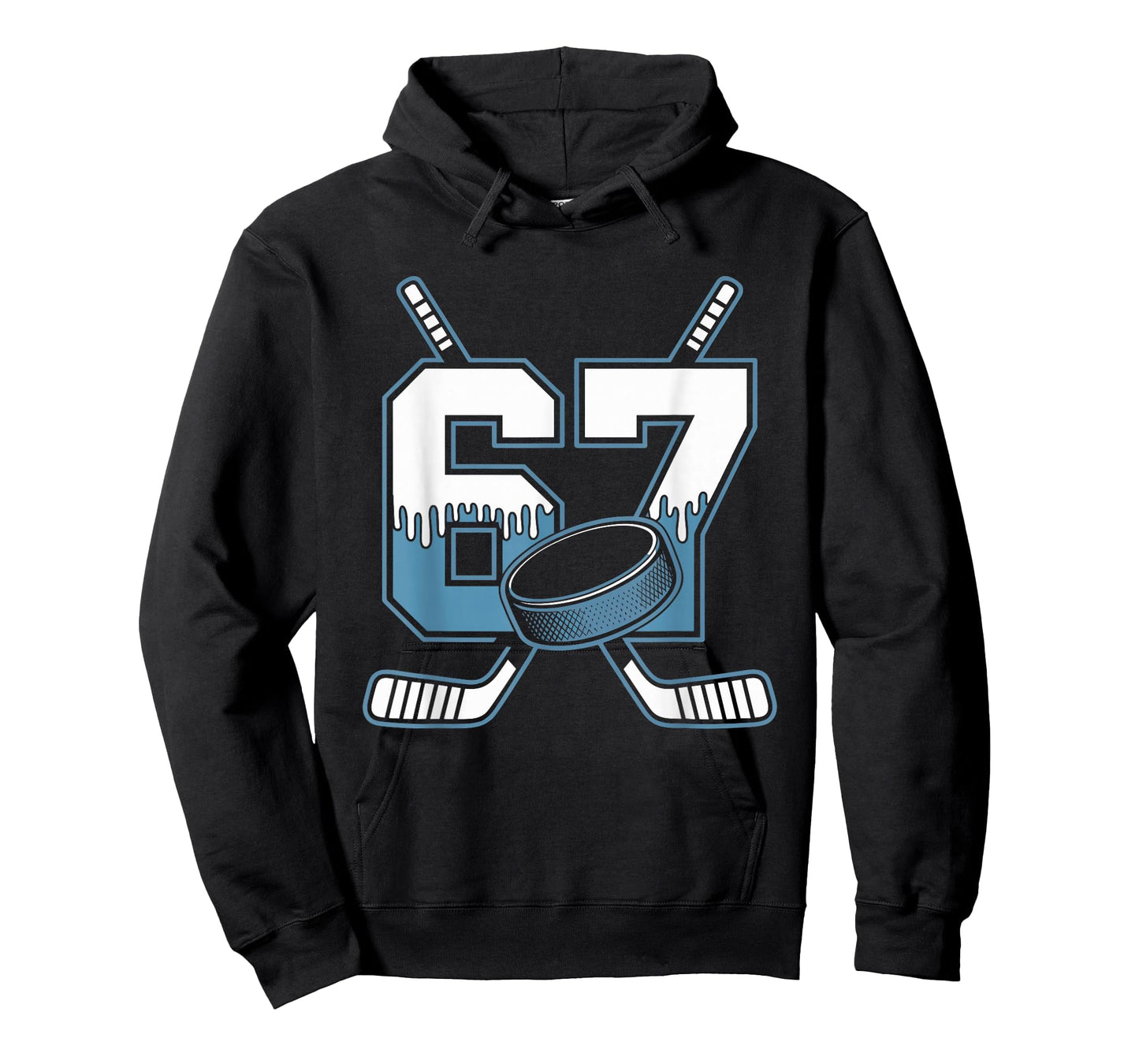Hockey 67 Six Seven Alpha Slang 6 7 Meme Kids Teachers Boy T-Shirt