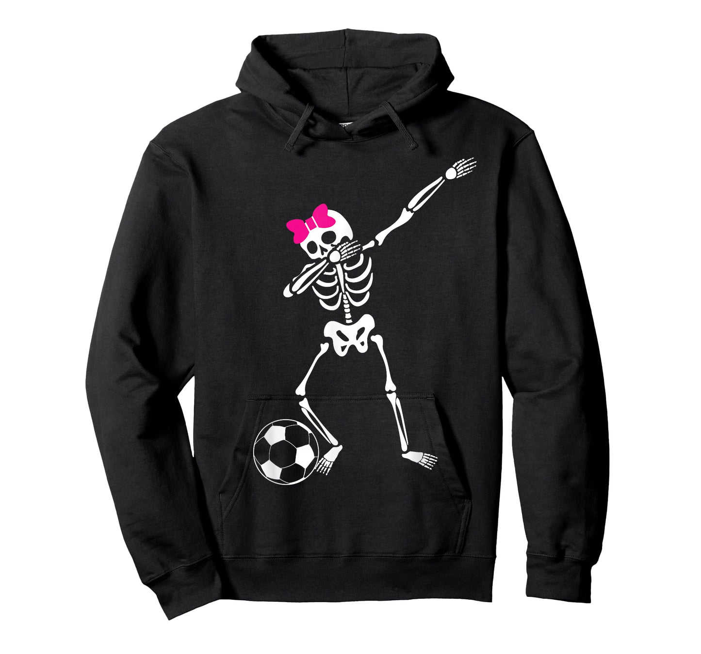 Dabbing Skeleton Girl Soccer Halloween T-Shirt