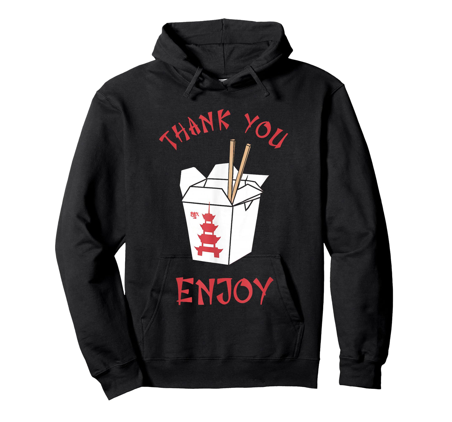 Chinese Takeaway Food Box Funny Thank You Enjoy Asian T-Shirt