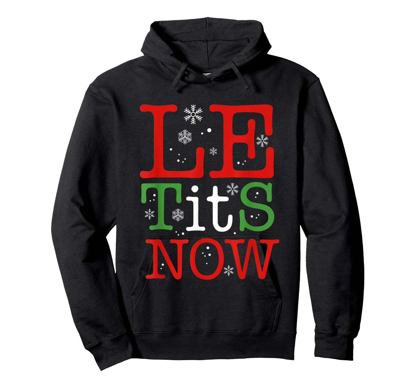 Let It Snow Funny Christmas Xmas Women Men Winter Snowflake T-Shirt
