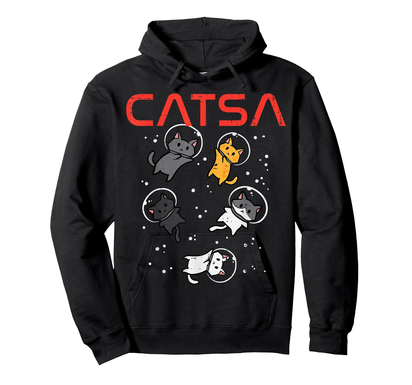 Catsa Cat Astronauts Funny Kitten Space Women Girls Kids Men T-Shirt