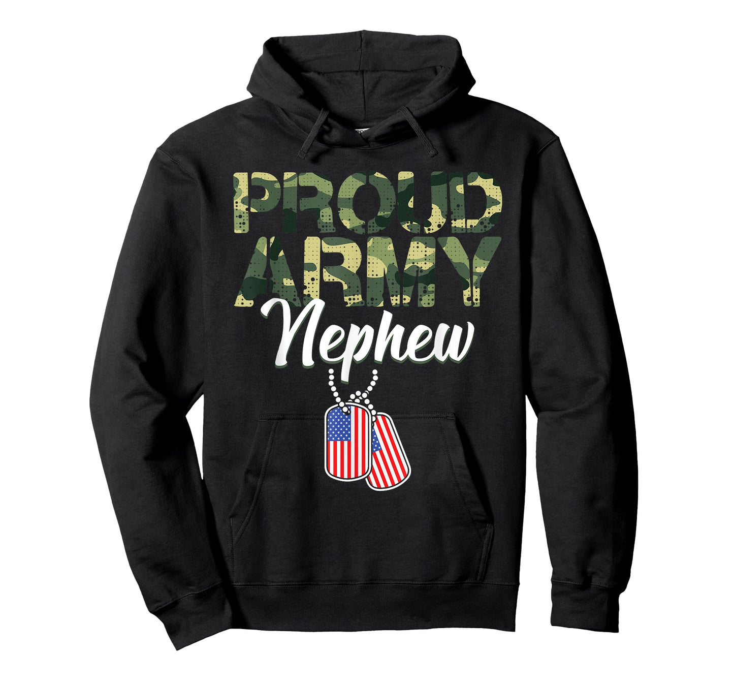 Funny Proud Army Nephew Military Camo Art For Kids Toddlers T-Shirt
