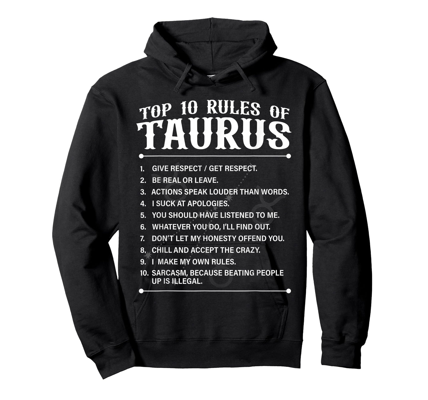 Top 10 Rules Of Taurus Zodiac Sign Astrology Lover Men Women T-Shirt