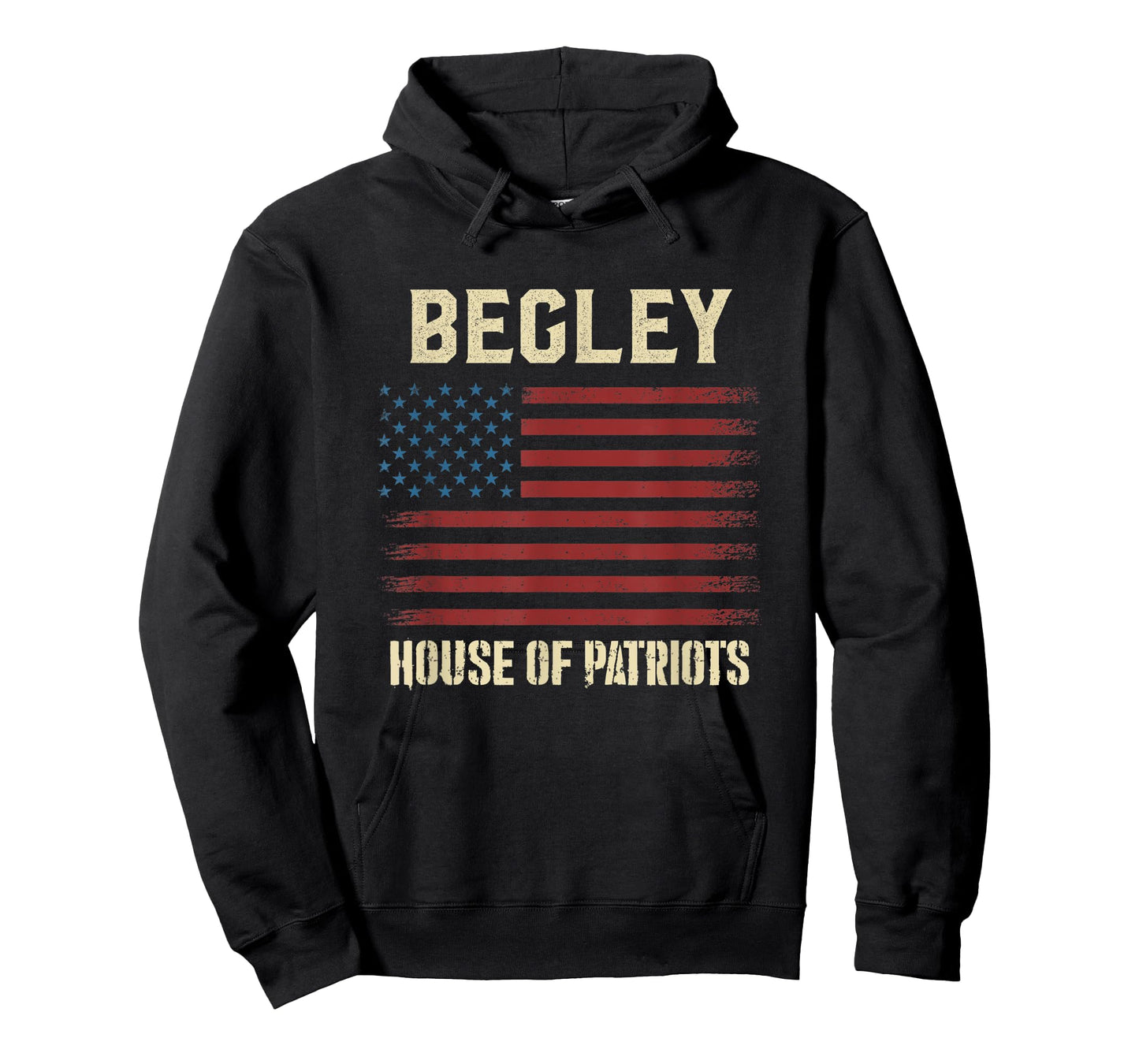 BEGLEY Last Name Surname American Flag Family T-Shirt