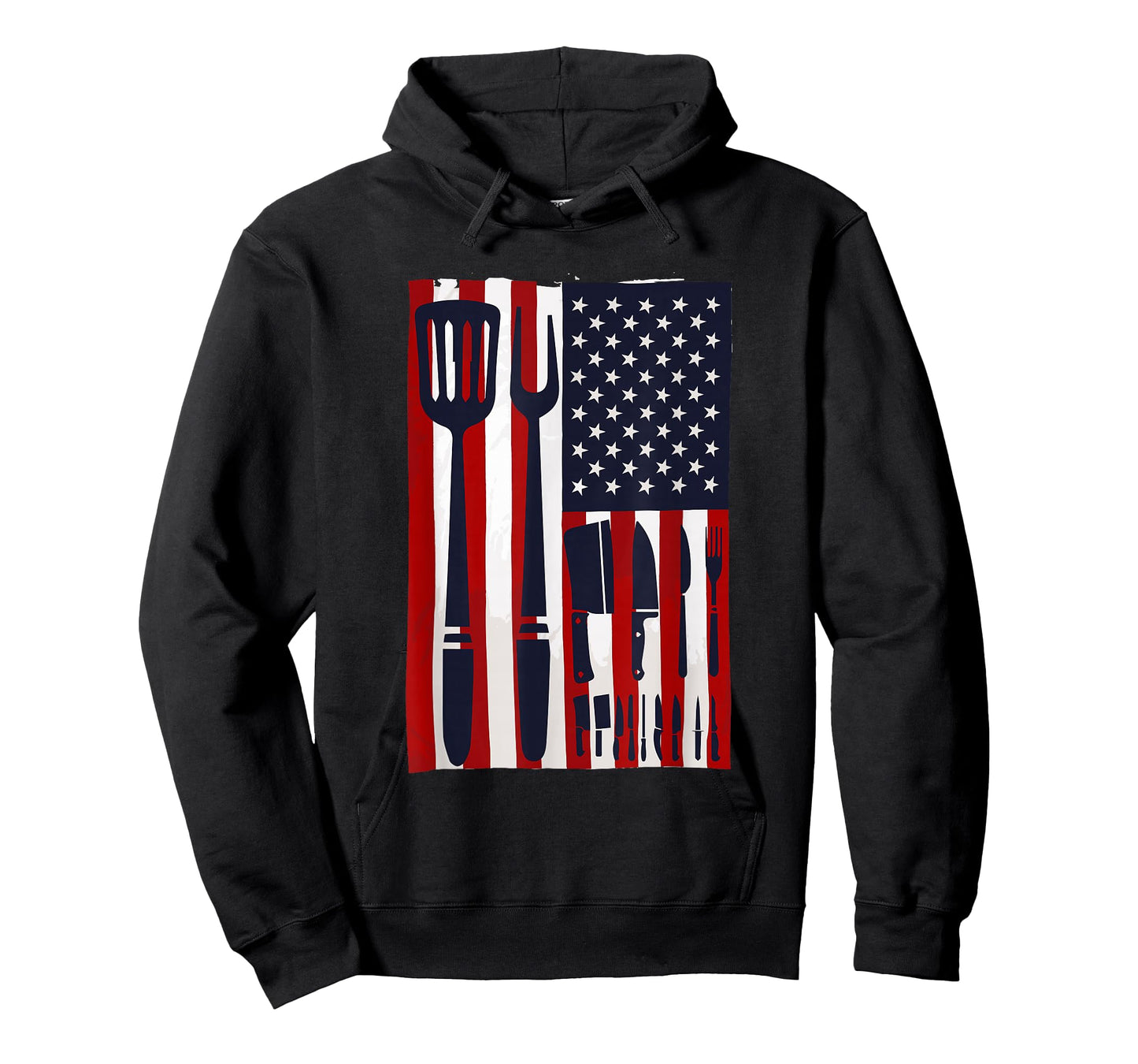 Chef Knives USA Flag Patriotic Cook America Cooking Knife T-Shirt
