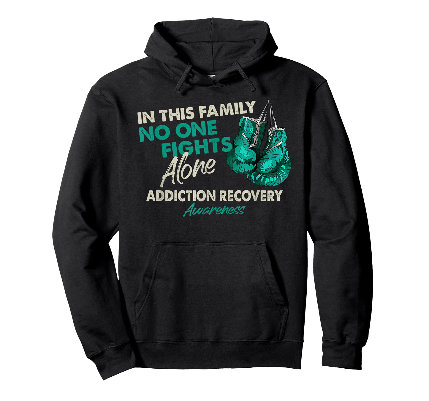 Addiction Recovery Awareness Month Gloves Ribbon T-Shirt