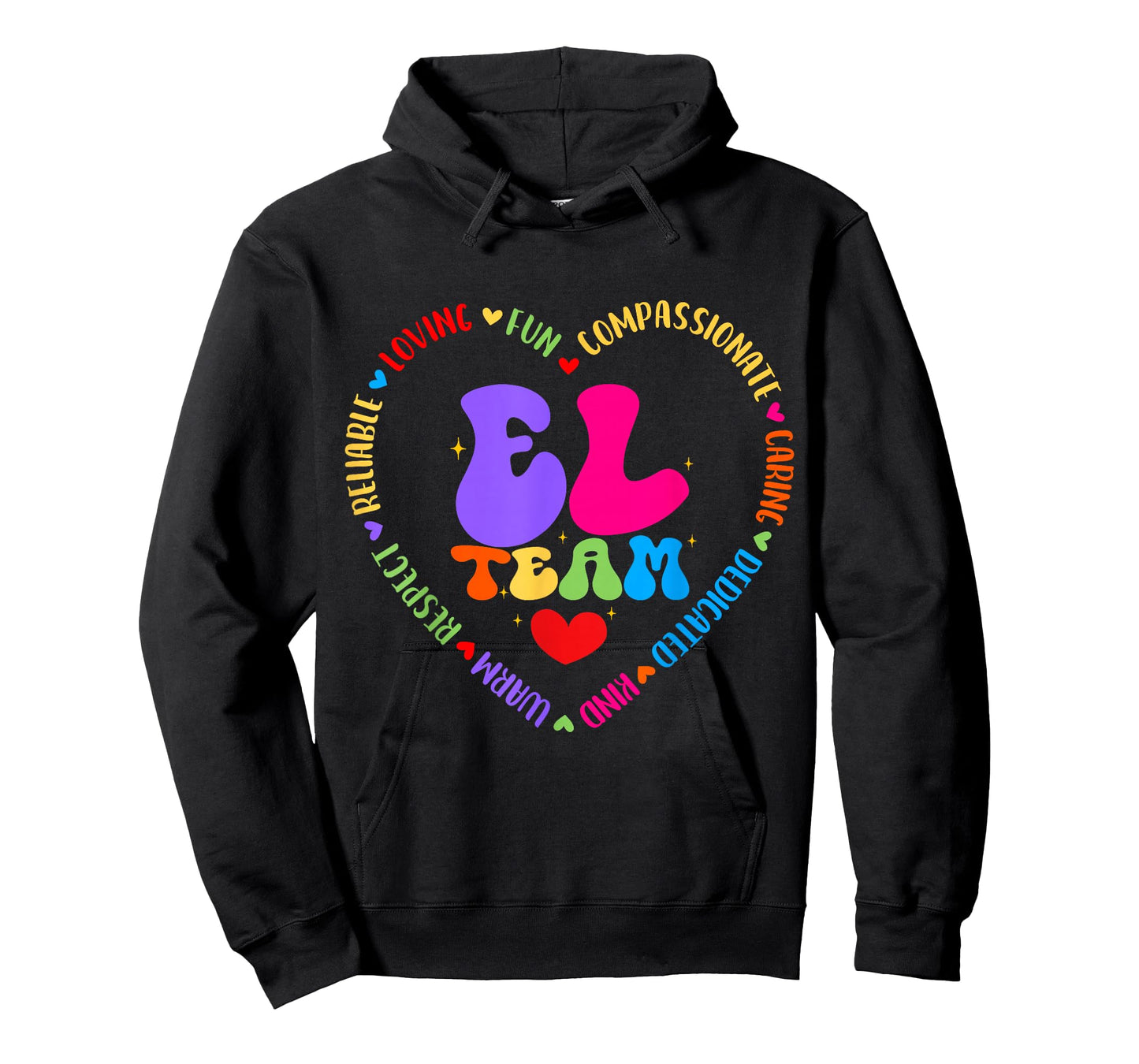 Groovy EL Team Teacher Appreciation Week Back to School T-Shirt