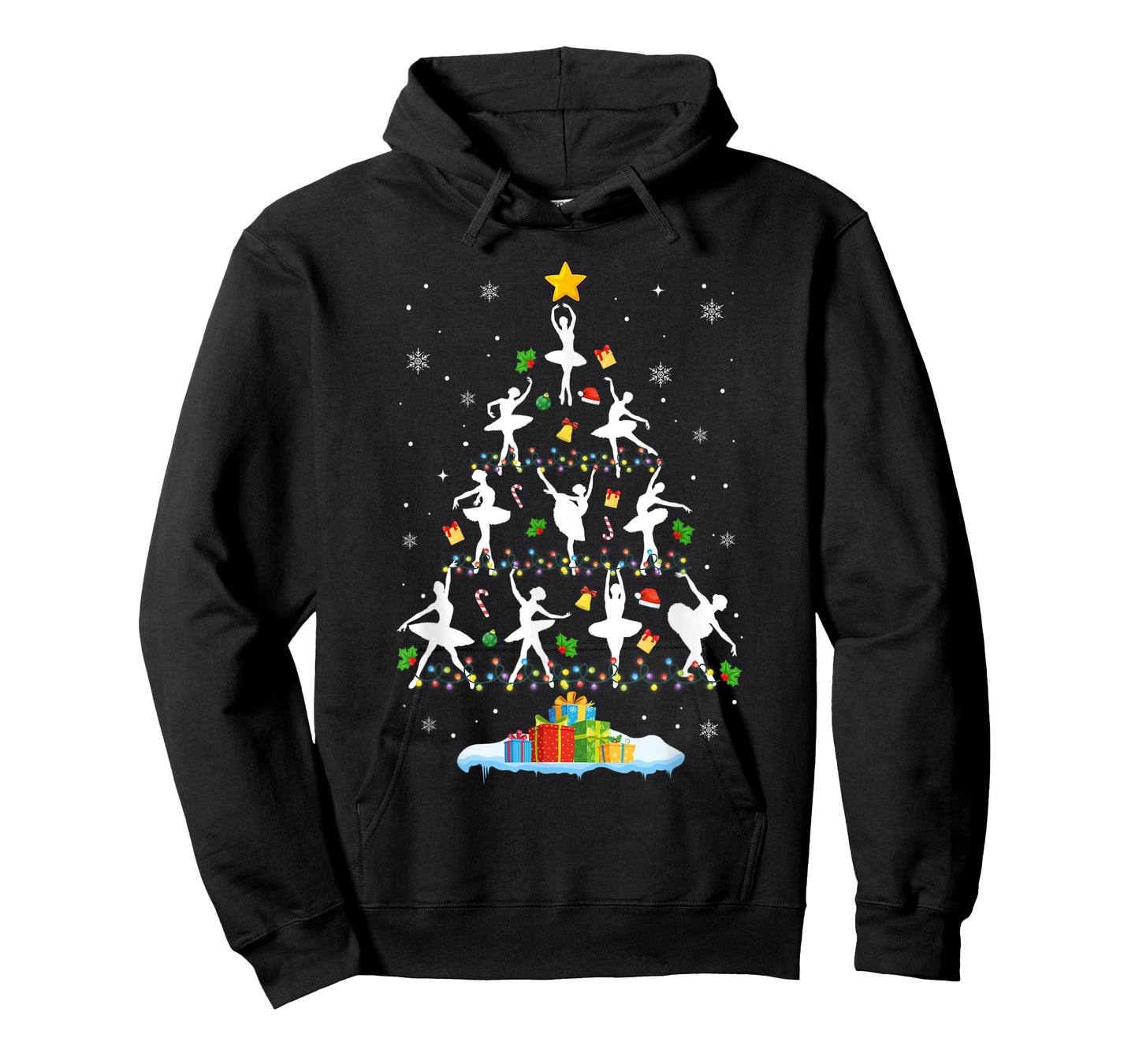 Ballet Christmas Tree Merry Christmas Ballet Dancer T-Shirt