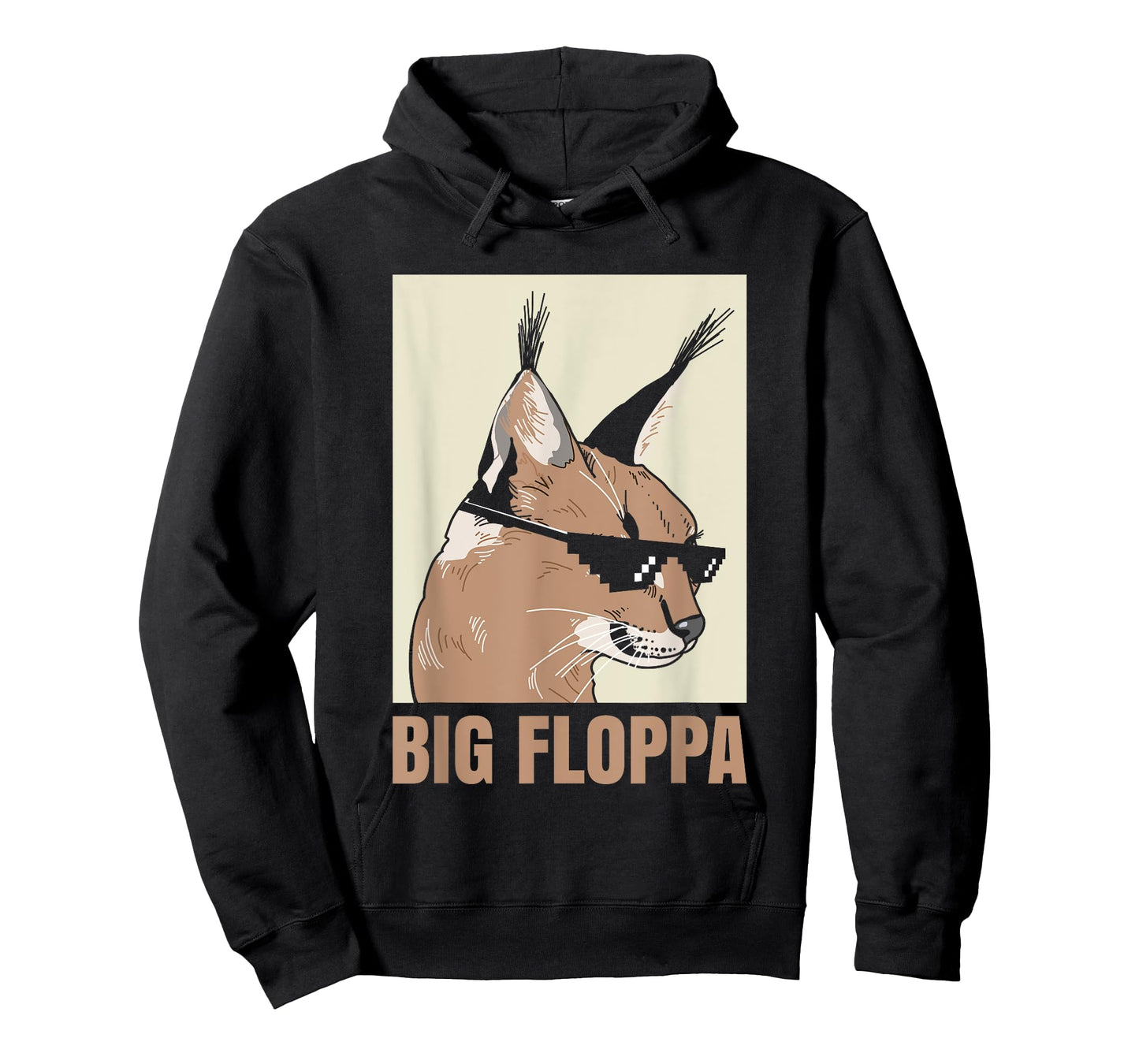 Big Floppa Meme Cat Caracal Cool Funny Cats Caracals Lover T-Shirt