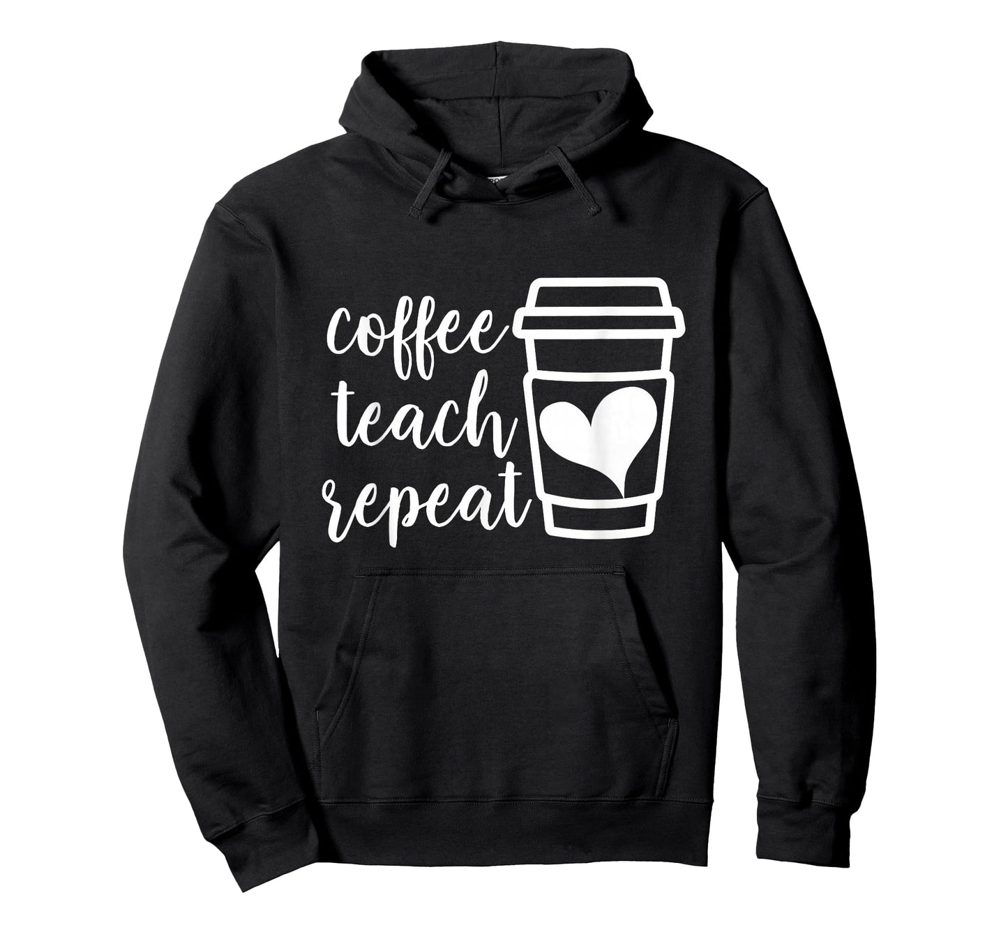 Coffee Teach Repeat, Women's Misses Unisex Plus Size Teacher T-Shirt
