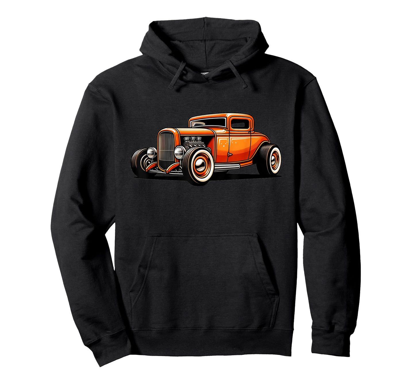 Classic Hot Rod Retro Vintage Custom Hotrod Car Illustration T-Shirt