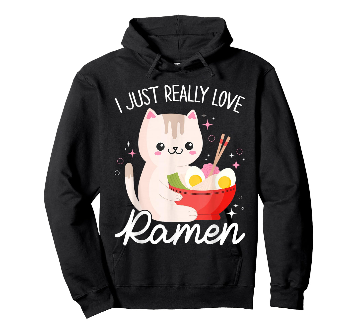 I Just Really Love Ramen Cat Anime Kawaii Otaku Clothing T-Shirt