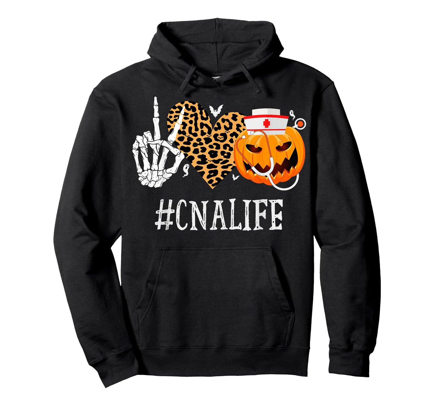 CNA Certified Nursing Assistant Peace Love Pumpkin Halloween T-Shirt