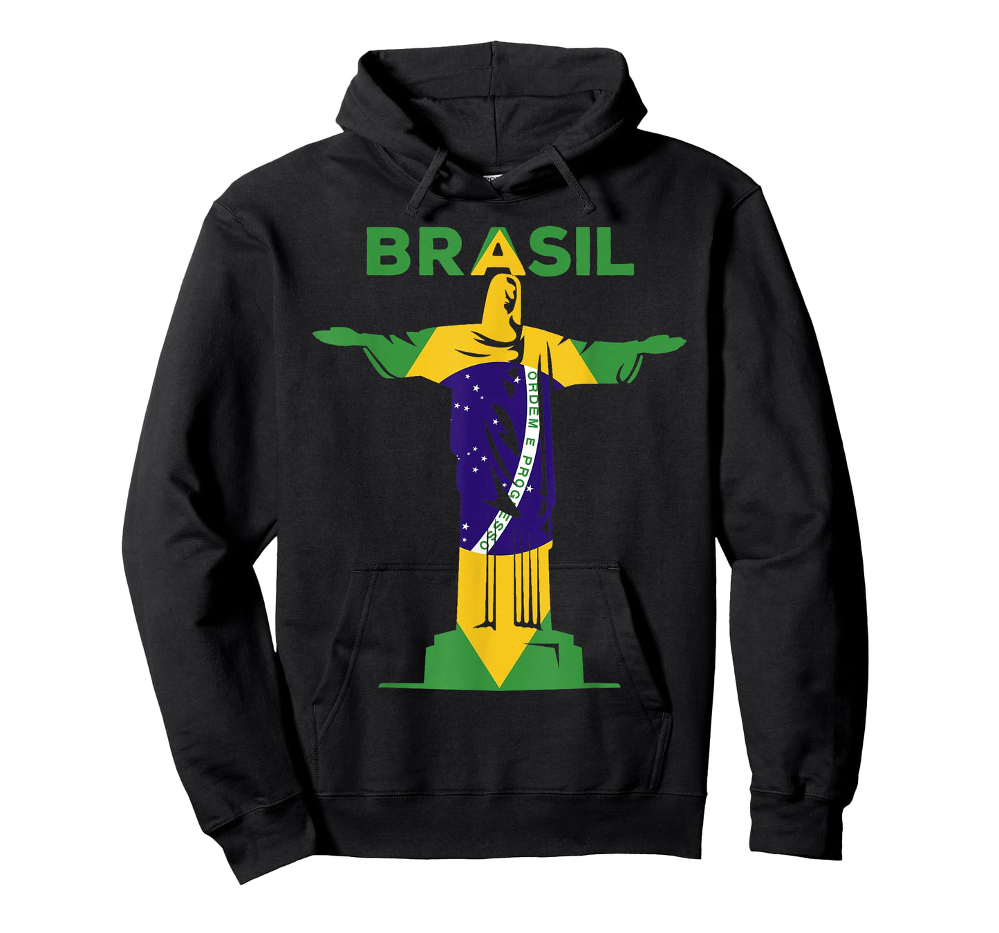 BRASIL - Christ The Redeemer Statue & Brazilian FLAG Pride T-Shirt