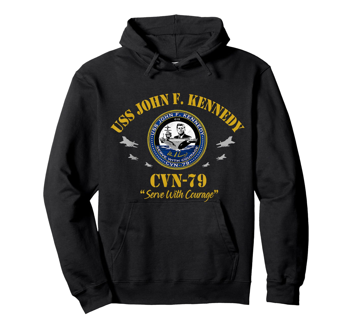 USS John F. Kennedy CVN-79 Aircraft Carrier Veteran Vintage T-Shirt