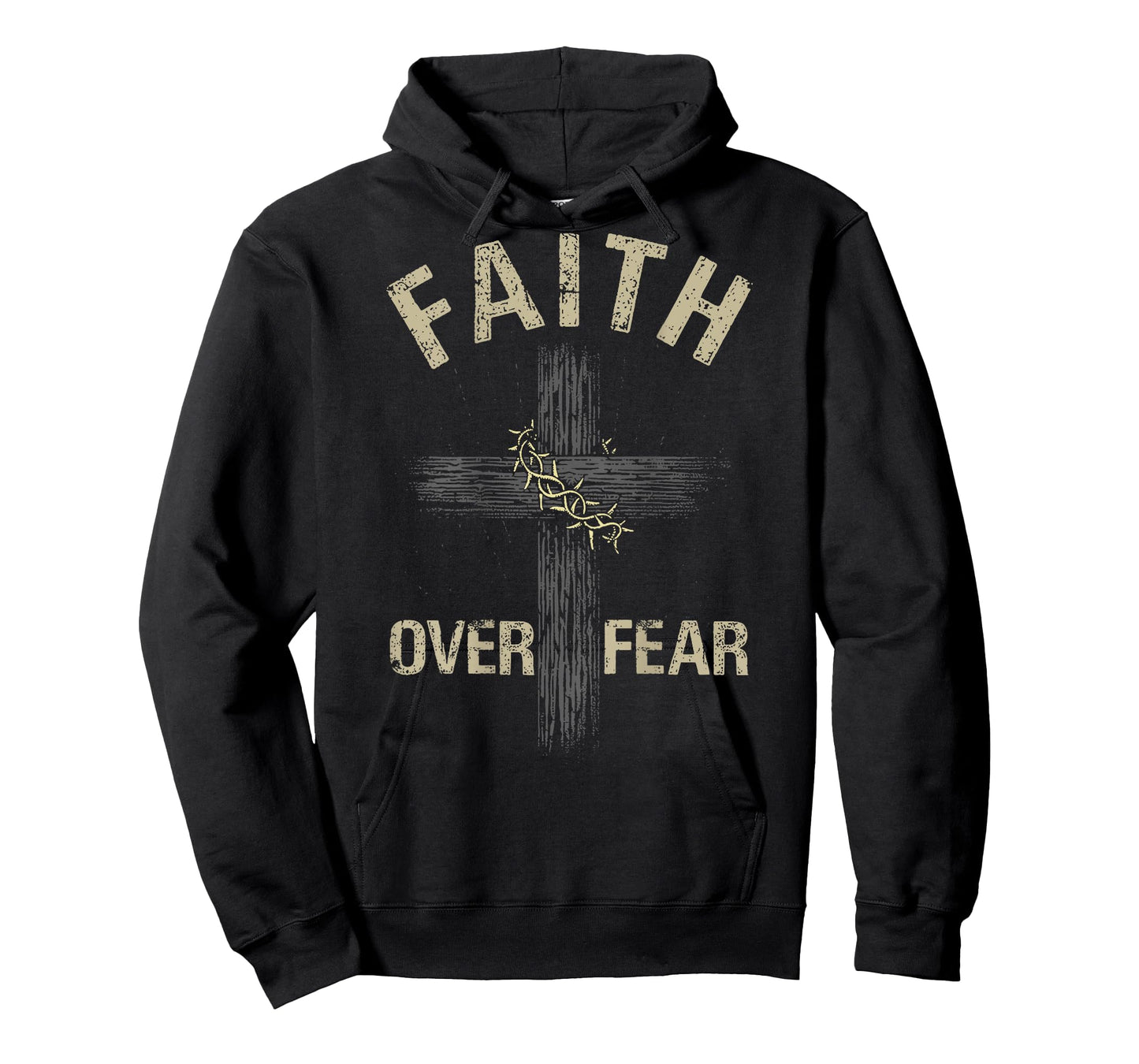 Faith Over Fear American Christian Cross God Jesus T-Shirt