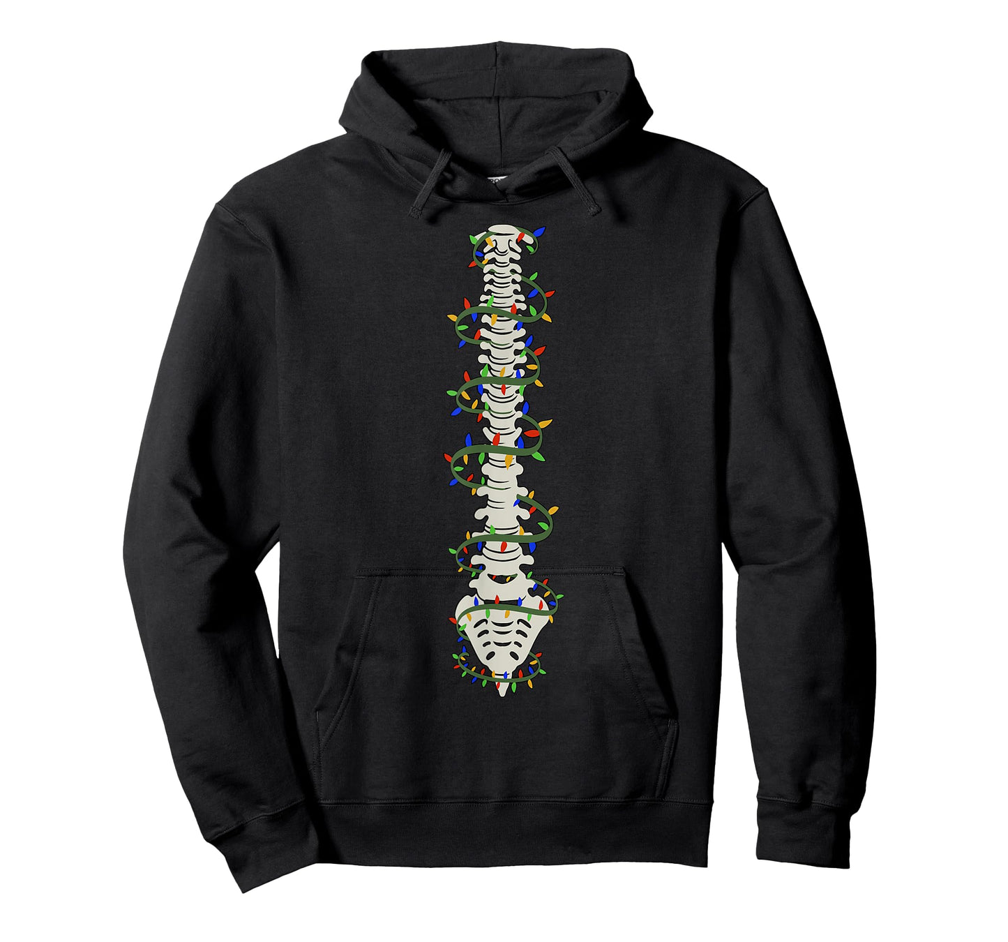 Chiropractic Spine Christmas Light Chiropractor Anatomy Bone T-Shirt