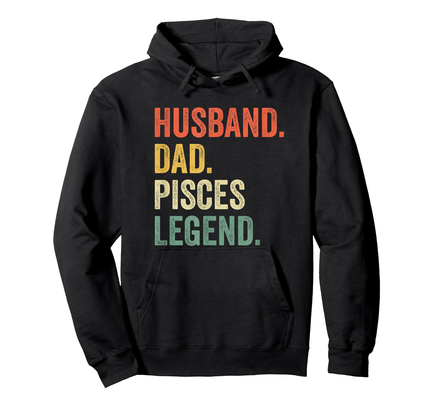 Husband Dad Pisces Legend Funny Zodiac Astrology Father T-Shirt