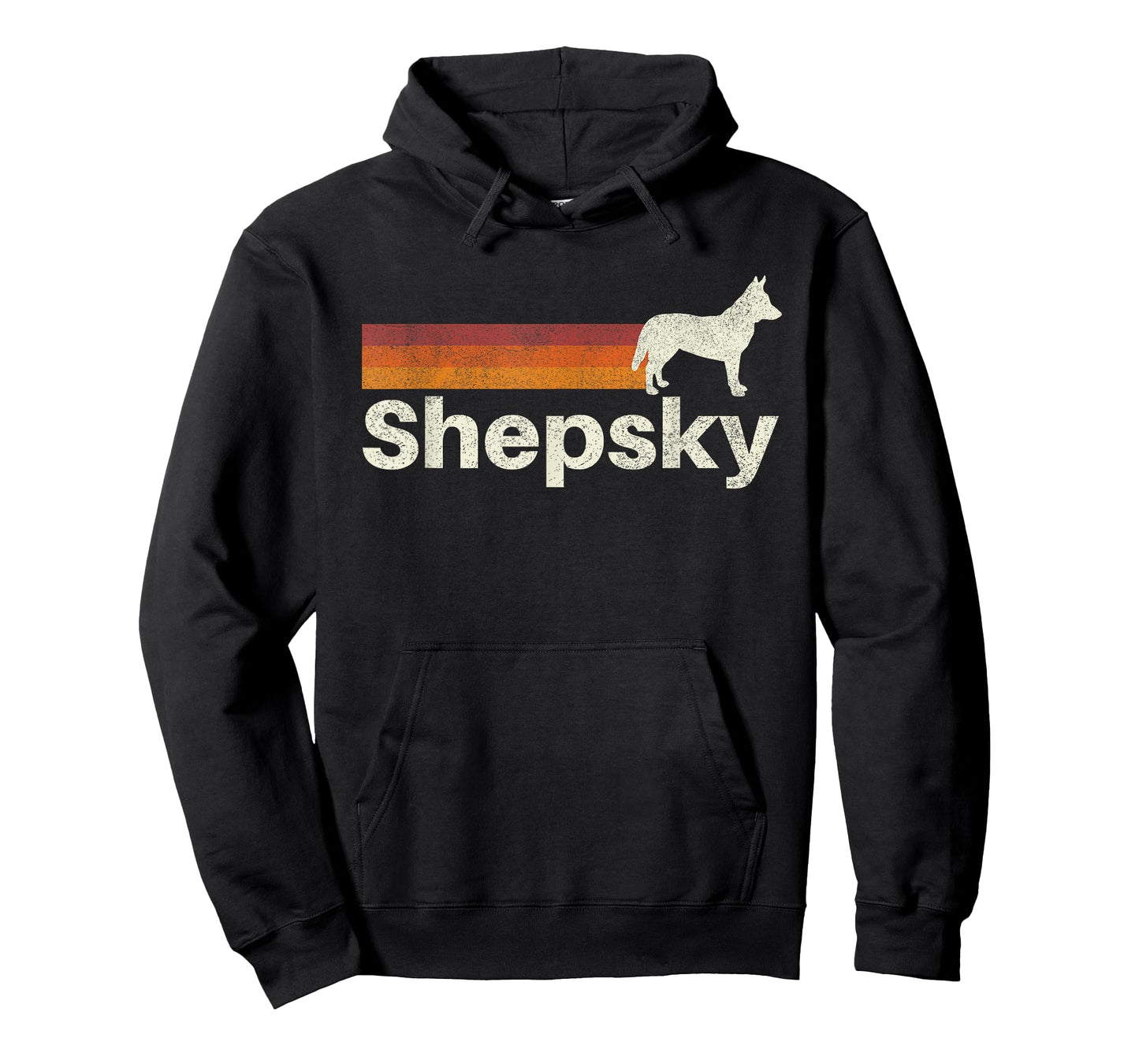 Vintage Shepsky Retro Mom Dad Dog Men Women Girls Kids T-Shirt