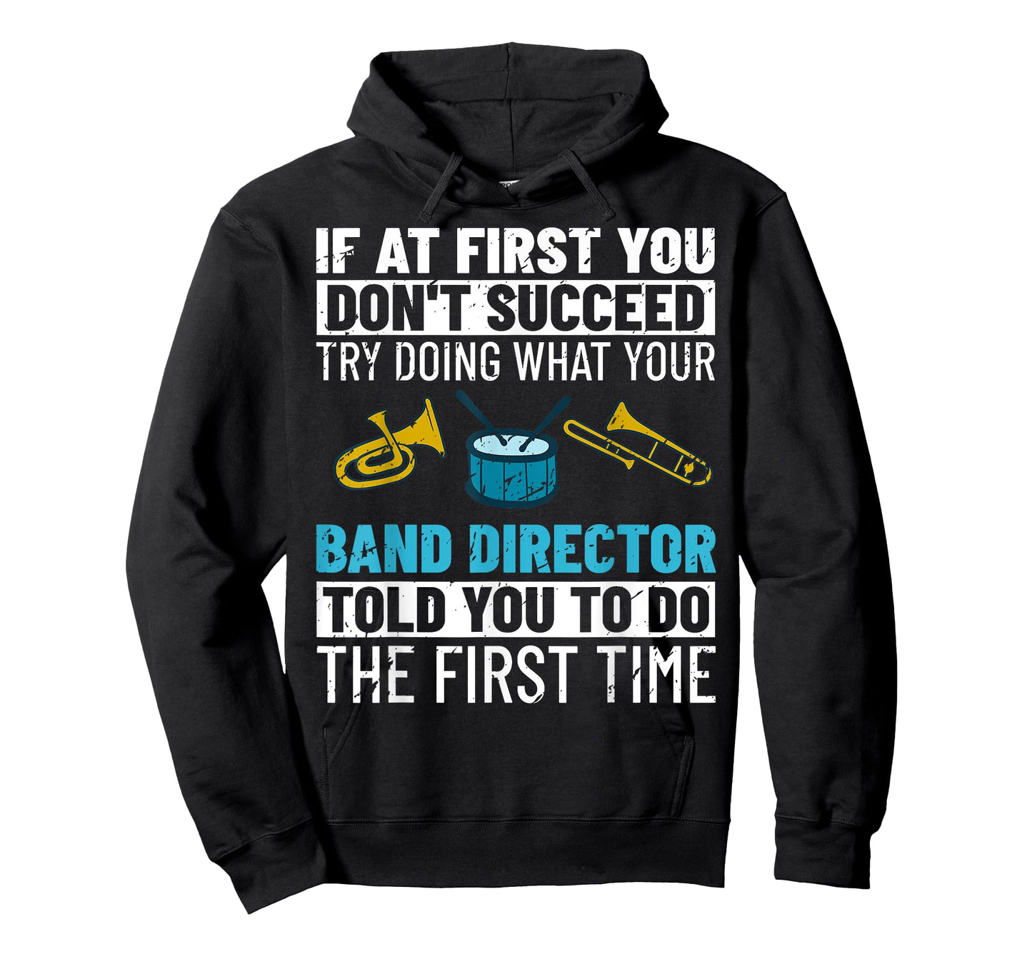 Band Director Marching Music Instrument Leader Bass Drum T-Shirt