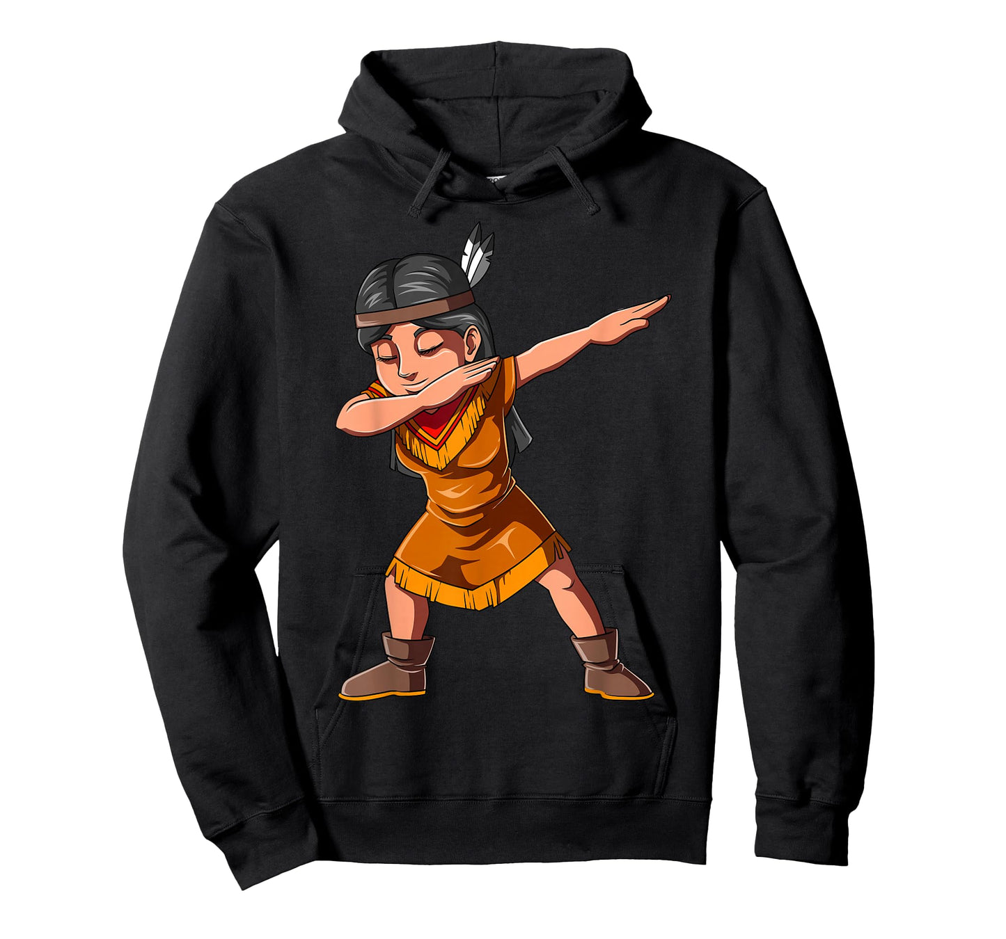 Dabbing Native Girl Dabbing Indian American Native Girl T-Shirt