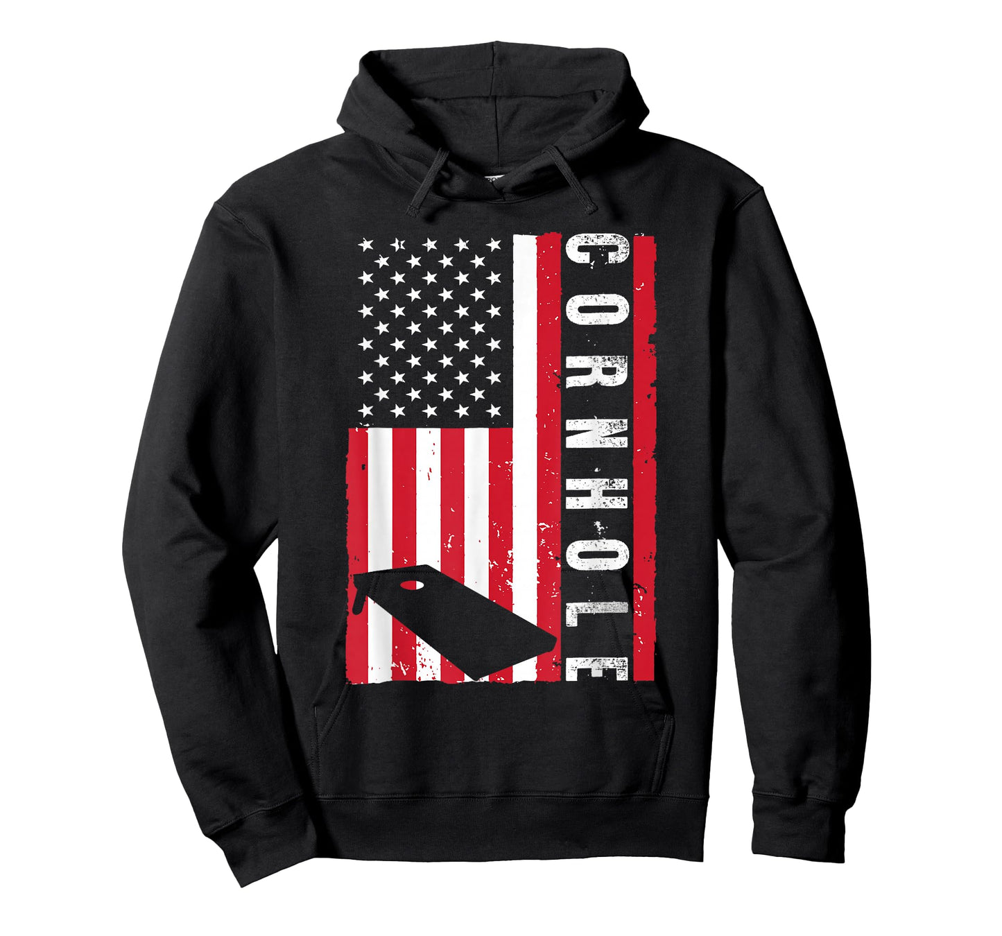 Cool Cornhole Art Men Women American Flag Corn Hole Player T-Shirt