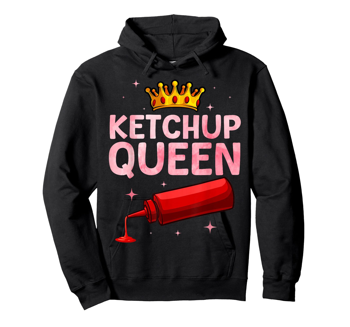 Cool Ketchup Queen Art For Women Girls Tomato Ketchup Lover T-Shirt