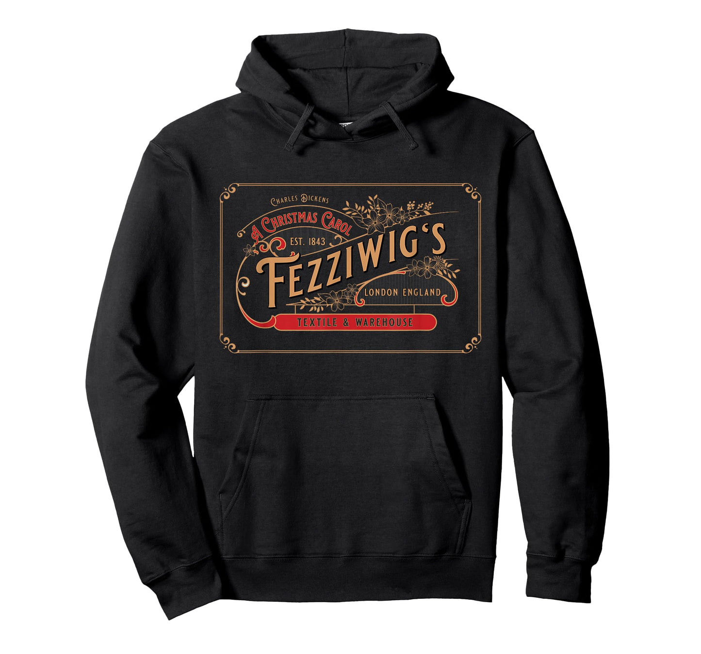 Charles Dickens, Christmas Carol, Fezzigg's, Scrooge & Marley, Holiday T-Shirt