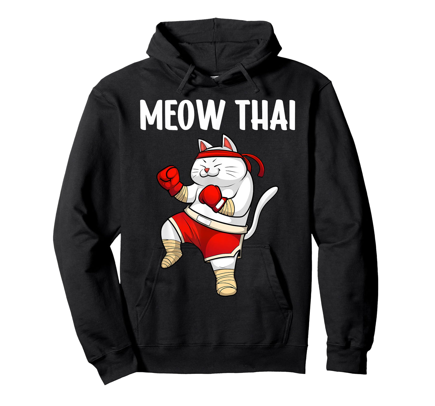 Funny Meow Thai Design For Men Women Muay Thai Boxing Lovers T-Shirt