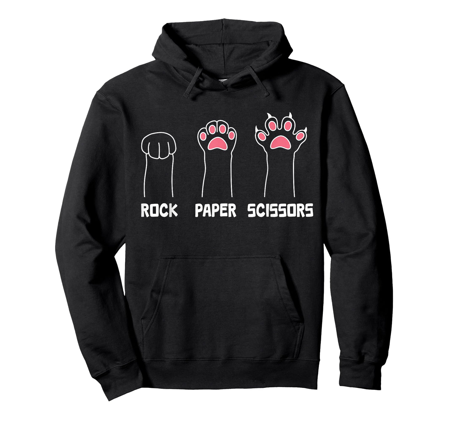 Rock Paper Scissors Cat Paws Cute Cat Funny Cat T-Shirt