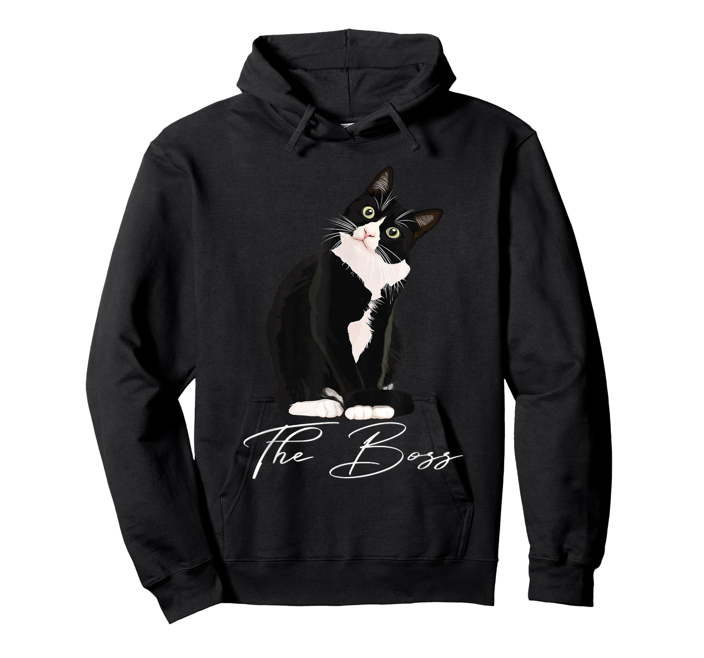 Boss Tuxedo Cat Lovers Funny Tee Shirt for Mom Dad Gift T-Shirt