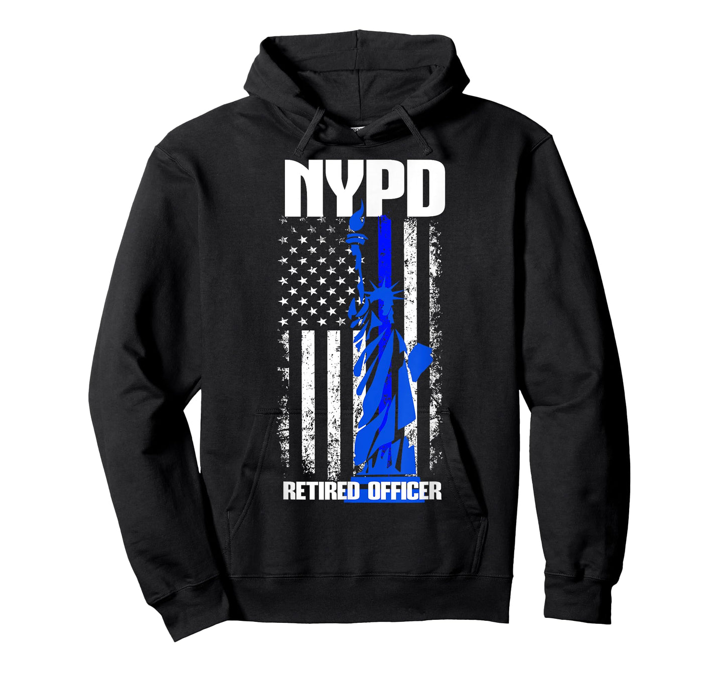 NYPD New York Police Department Statue of Liberty Retired T-Shirt