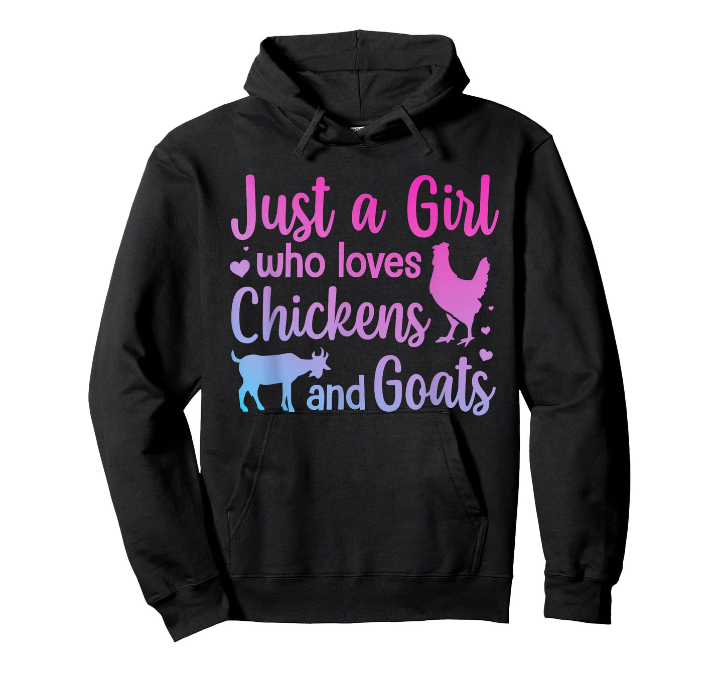 Cool Chicken Goat Design for Women Girls Pygmy Goat Lover T-Shirt