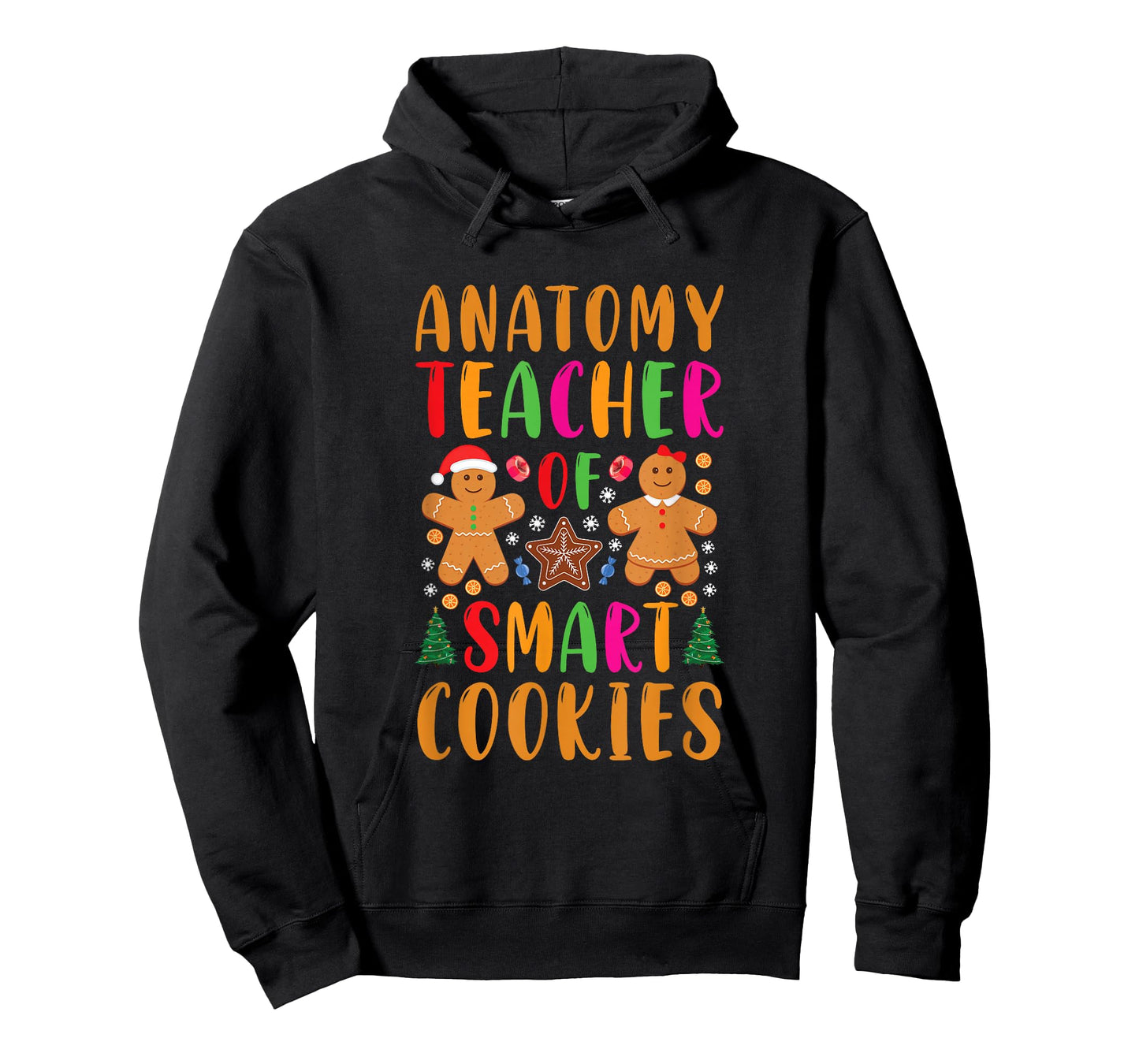 Anatomy Teacher of Smart Cookies Funny Christmas Gingerbread T-Shirt