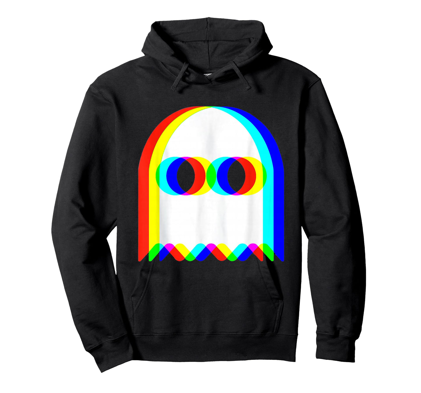 Funny Trippy Ghost Vaporwave Halloween Rave Party Funny T-Shirt