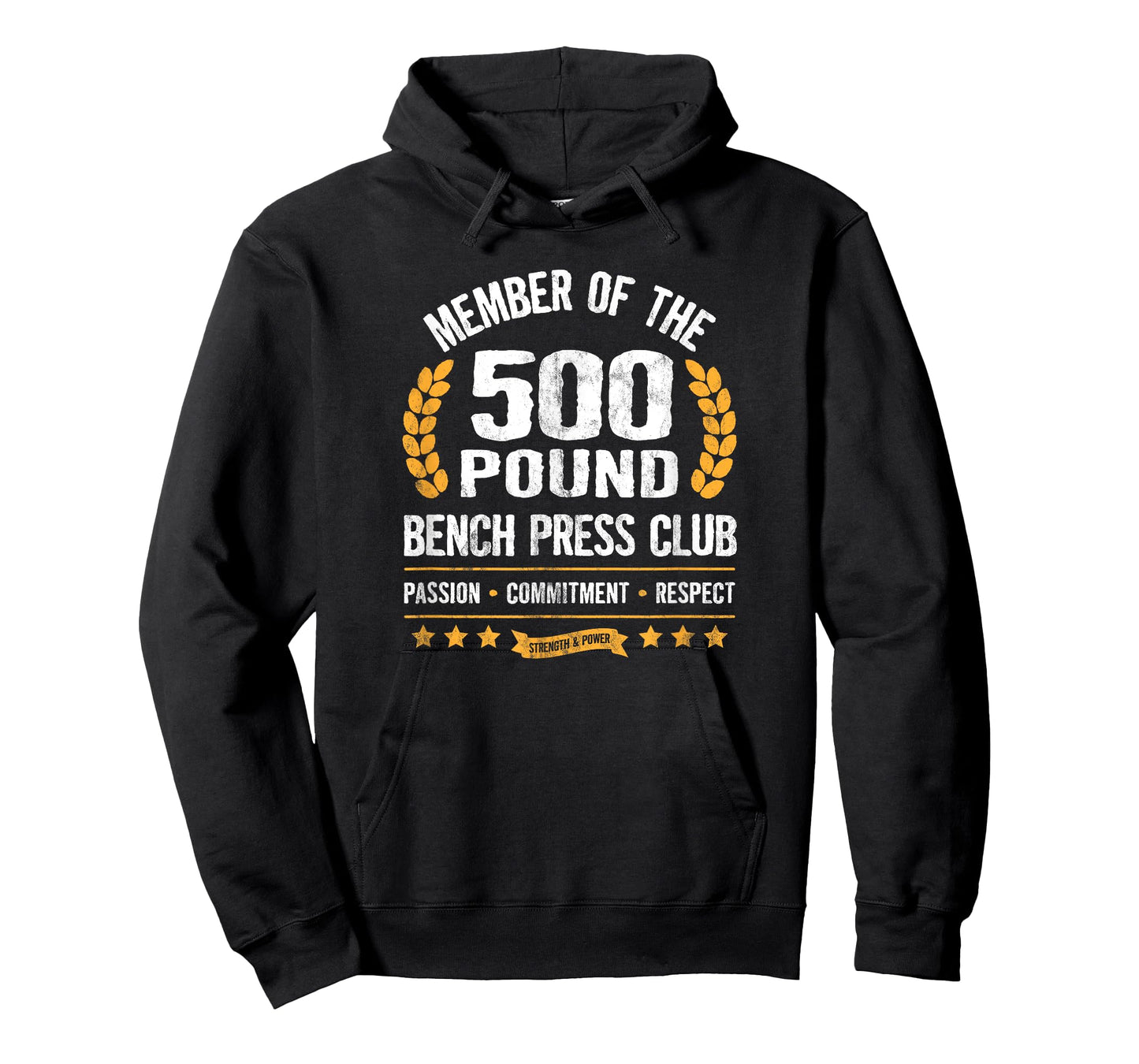 500 Pound Bench Press Club Strong Men Women Gym T-Shirt