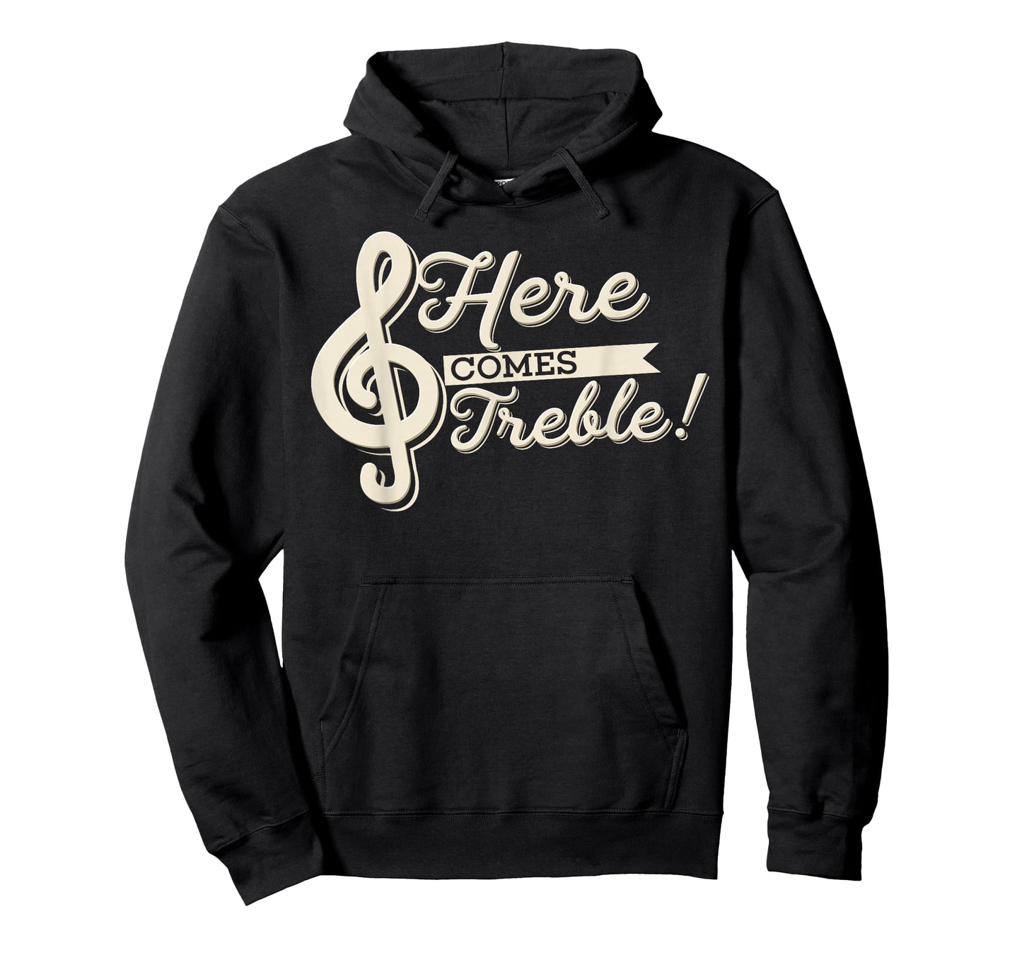 Here Comes Treble Funny Music Lover High Notes Trouble Pun T-Shirt