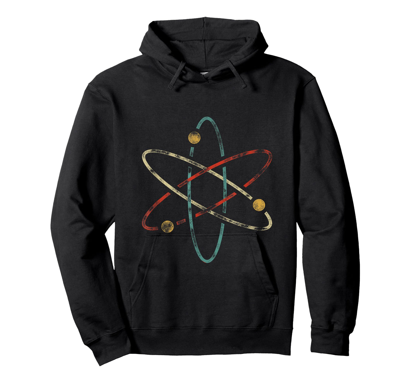 Chemistry & Periodic Table Quotes Retro Atom Chemistry T-Shirt - Unisex-Adults/Kids - Black - Short Sleeve - Small - Crew Neck - Classic Fit - Polyester 100%