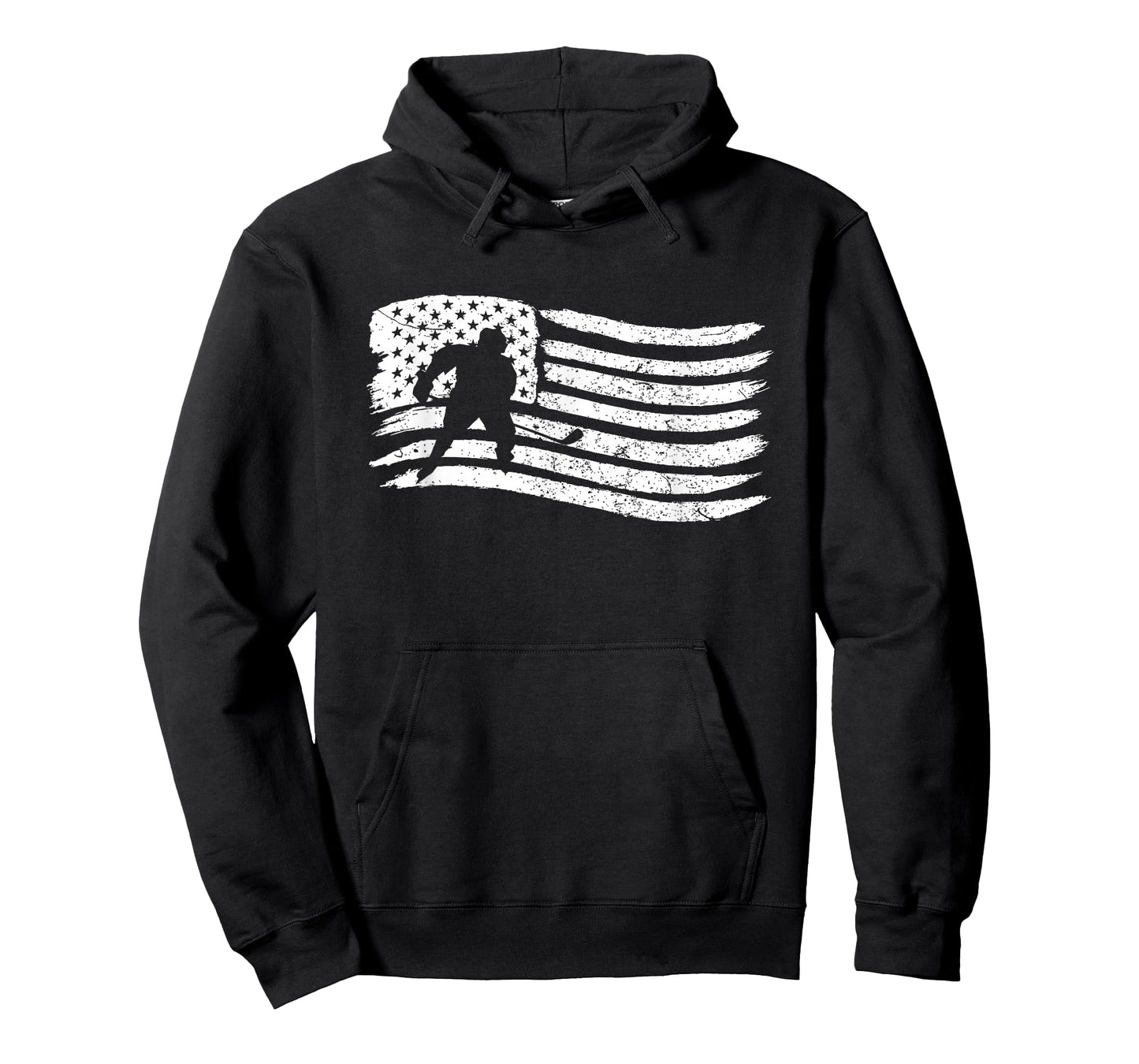 American Flag T-Shirt For Hockey Player Patriotic T-Shirt